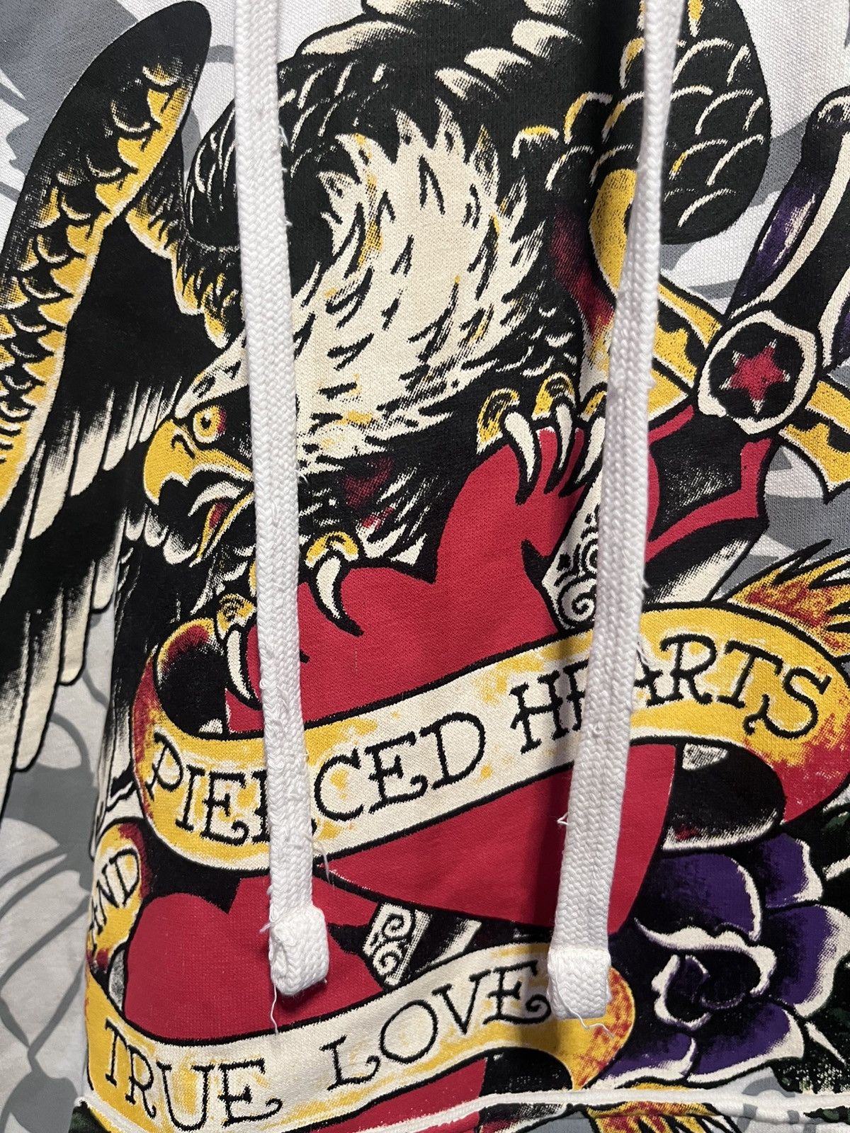 Ed Hardy Ed hardy damaged hoodie Size US XL / EU 56 / 4 - 5 Thumbnail