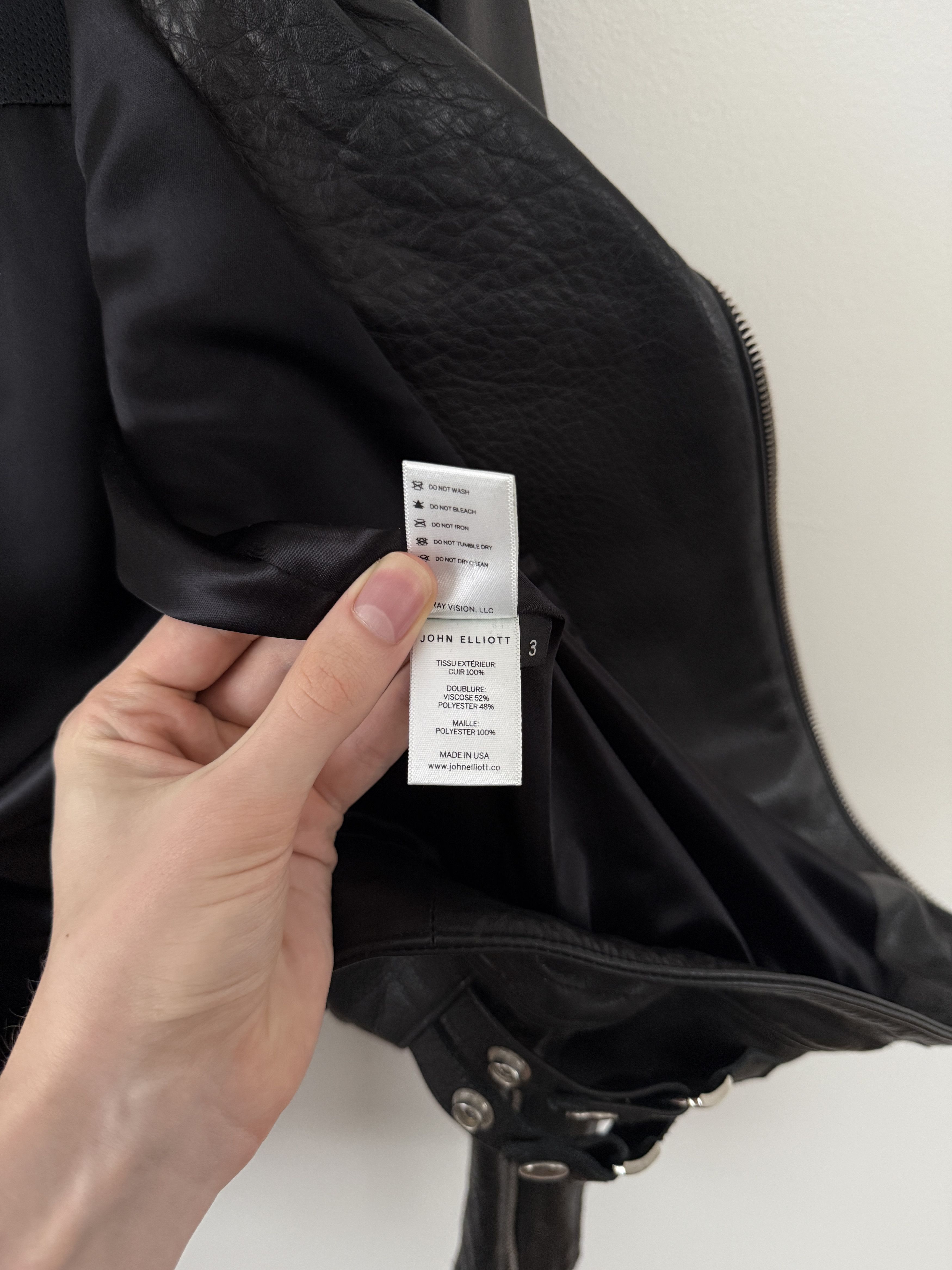 John Elliott Leather Moto Jacket Size US L / EU 52-54 / 3 - 17 Thumbnail