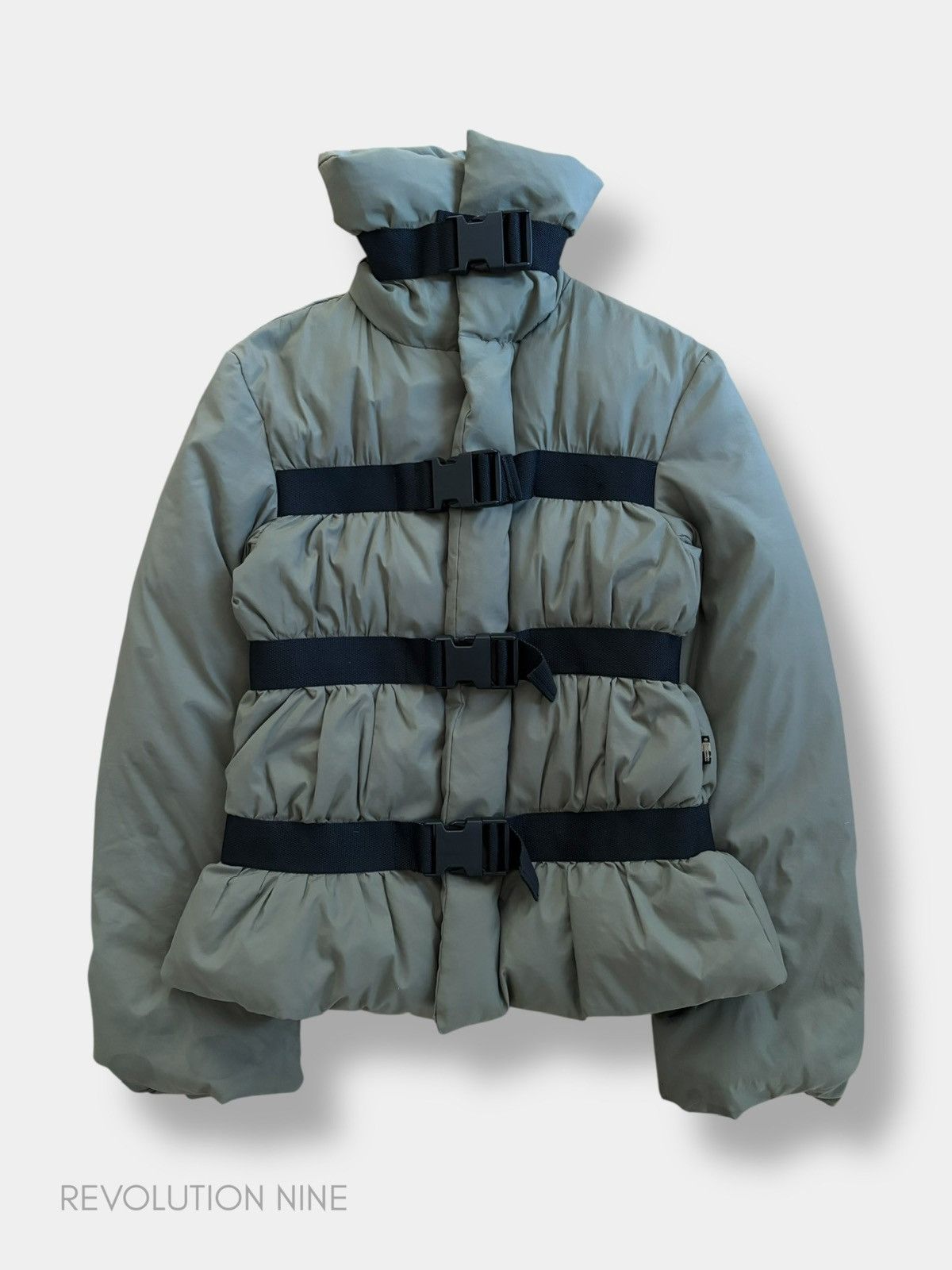 Jean Paul Gaultier Jean Paul Gaultier FW03 bondage green puffer jacket Size US S / EU 44-46 / 1 - 1 Thumbnail