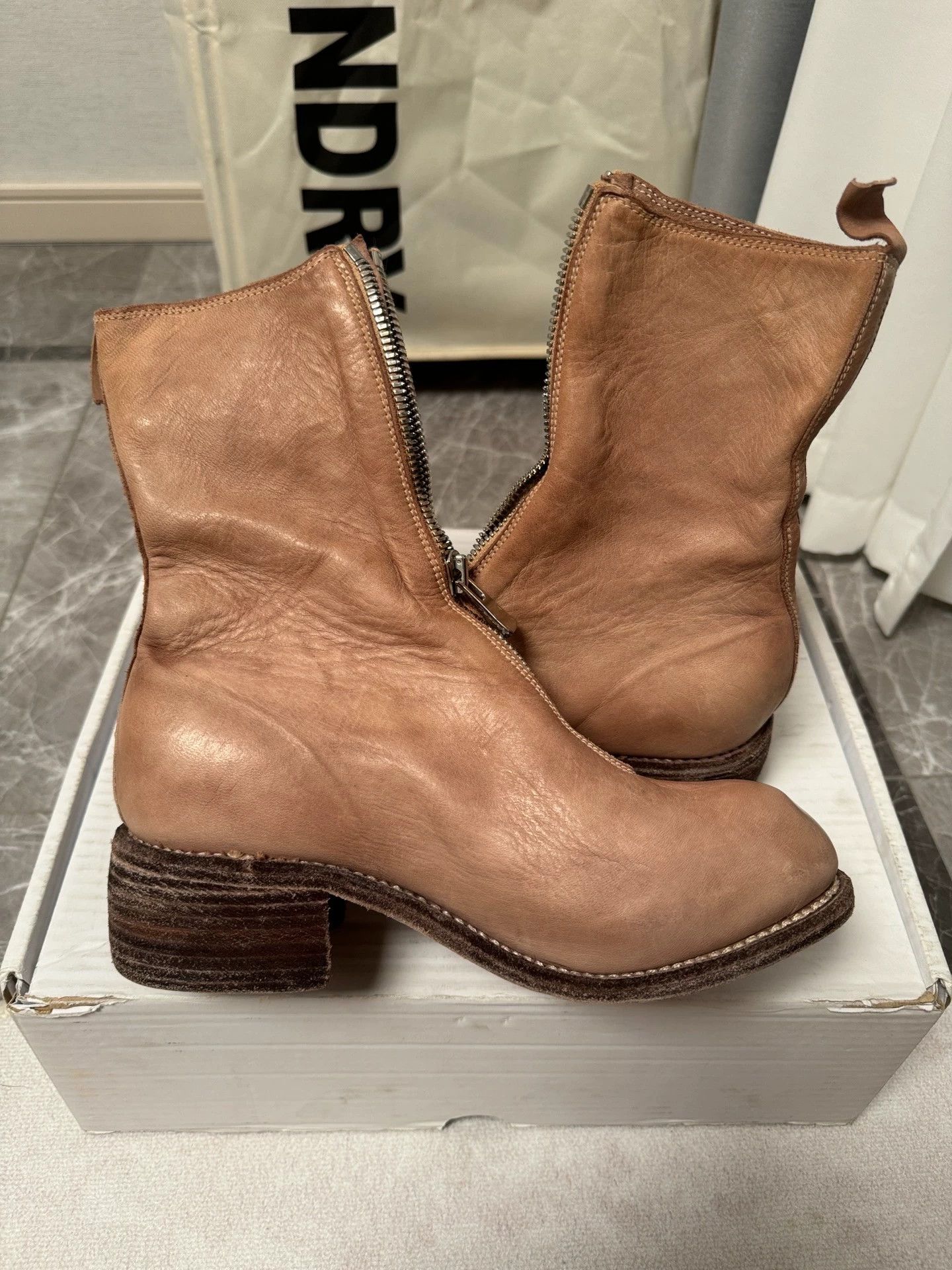 Guidi Guidi PL2 milk tea & blush leather boots 37 Size US 6.5 / IT 36.5 - 1 Thumbnail