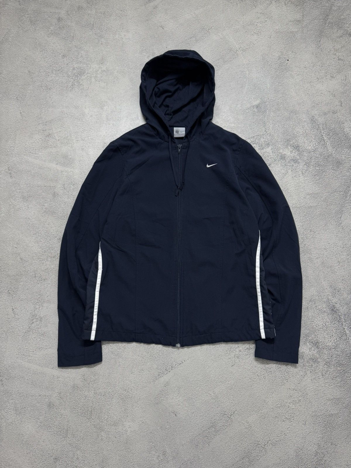 Nike Y2K Vintage NIKE Drill Small Swoosh Full Zip Light Jacket Size M / US 6-8 / IT 42-44 - 3 Thumbnail