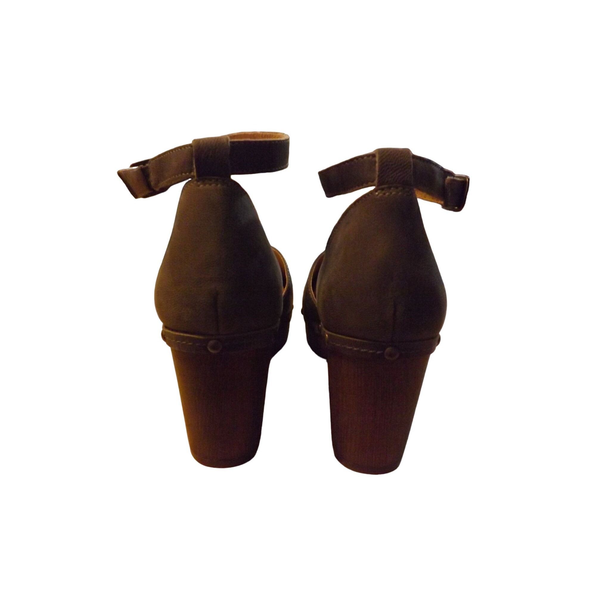 Other Sbicca Donerail Block Heels Women Sz 11 Leather Studded Stra Size US 11 / IT 41 - 4 Thumbnail