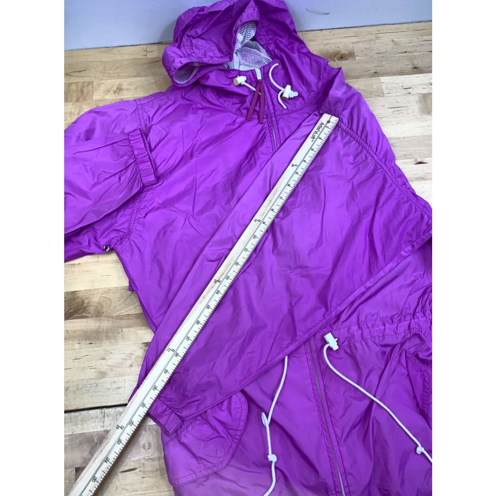 Vintage VINTAGE Woolrich Windbreaker Jacket Womens M Fuschia Nylon Outdoor Hooded 12692 Size M / US 6-8 / IT 42-44 - 7 Thumbnail