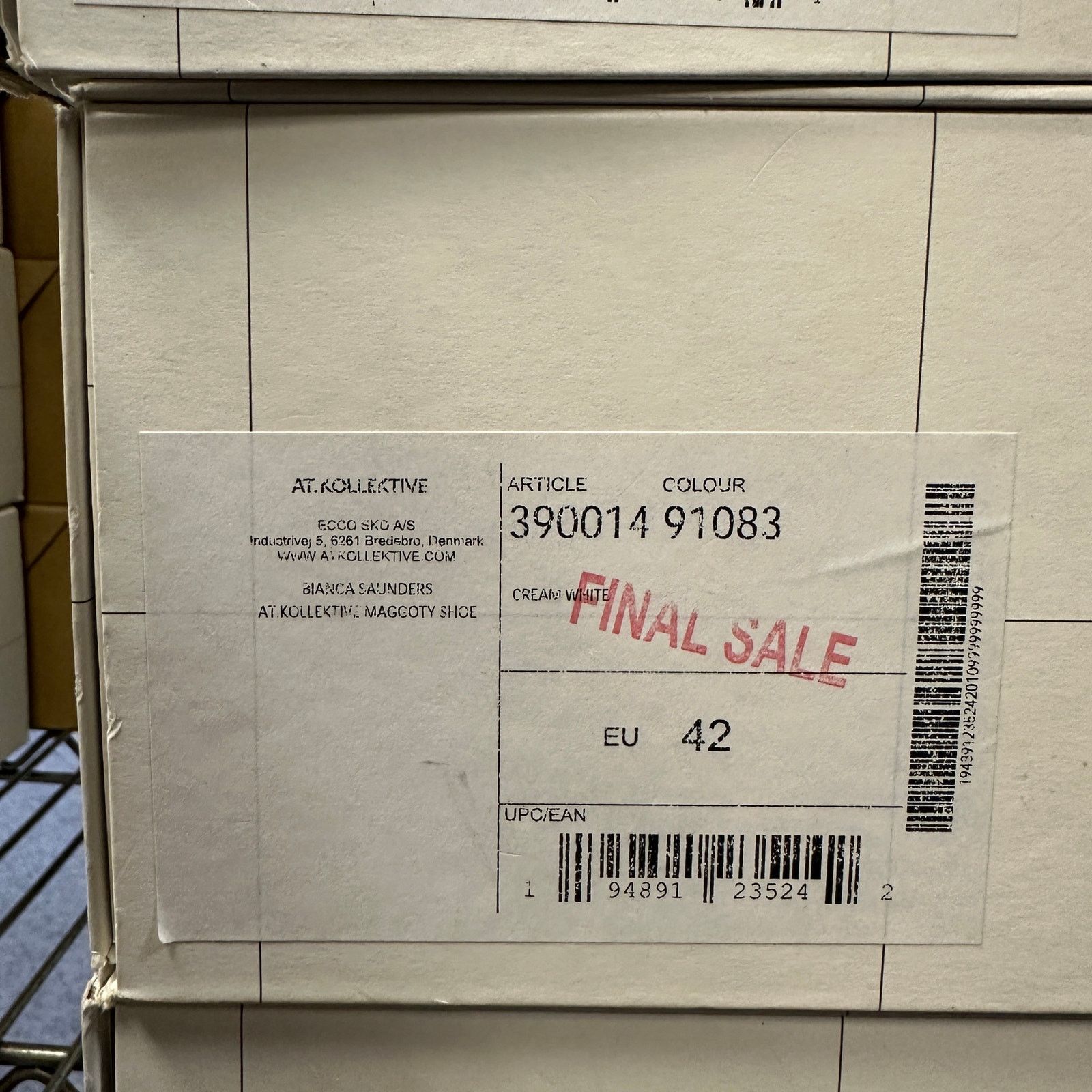 Ecco ECCO KOLLECTIVE X BIANCA SAUNDERS 42 MAGGOTY LOAFER WHITE Size US 8.5 / EU 41-42 - 5 Thumbnail