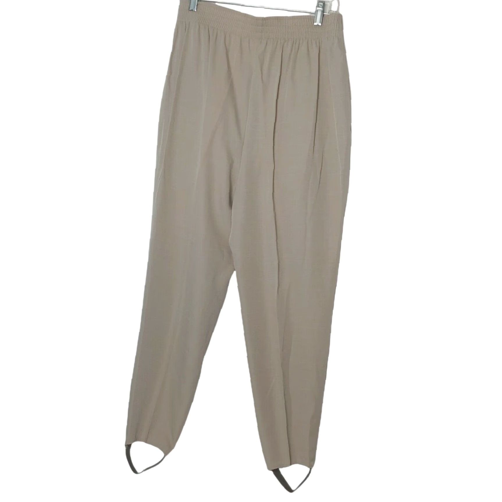 Vintage VINTAGE Counterparts Stirrup Pants PANT Regular 14 SHORT Beige Stirrup 80s Retro NOSTock Size 36" / US 14 / IT 50 - 2 Thumbnail