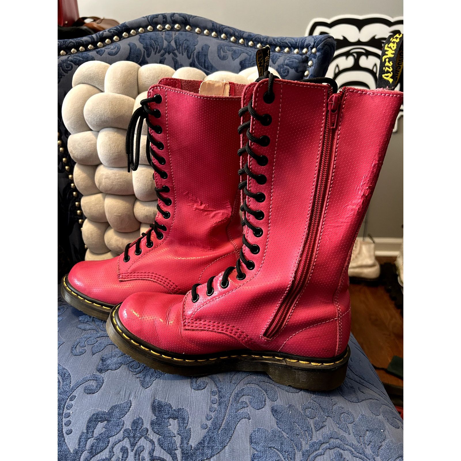 Dr. Martens Dr Martens Hot Pink Knee 1B99 High Size 7/EU 38 Size US 7 / IT 37 - 2 Thumbnail
