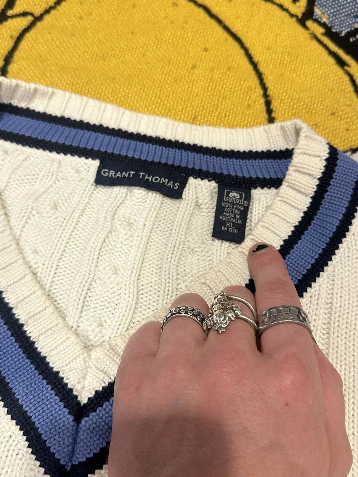 Grant Thomas Vintage Grant Thomas Cable Knit Sweater Size US XL / EU 56 / 4 - 3 Thumbnail