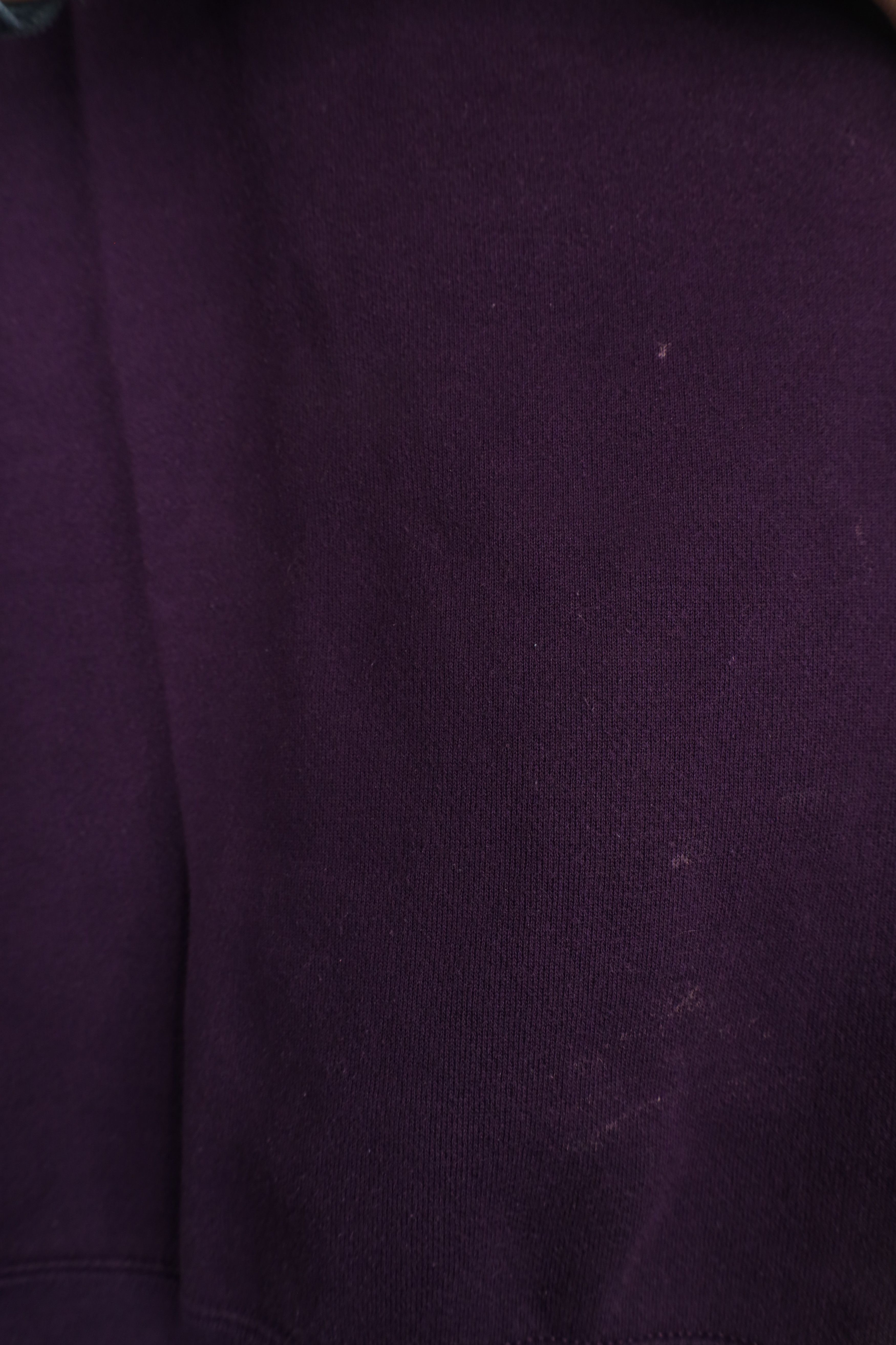 Vintage Vintage 90s Streetwear Blank Sweatshirt Purple USA Size L / US 10 / IT 46 - 9 Thumbnail