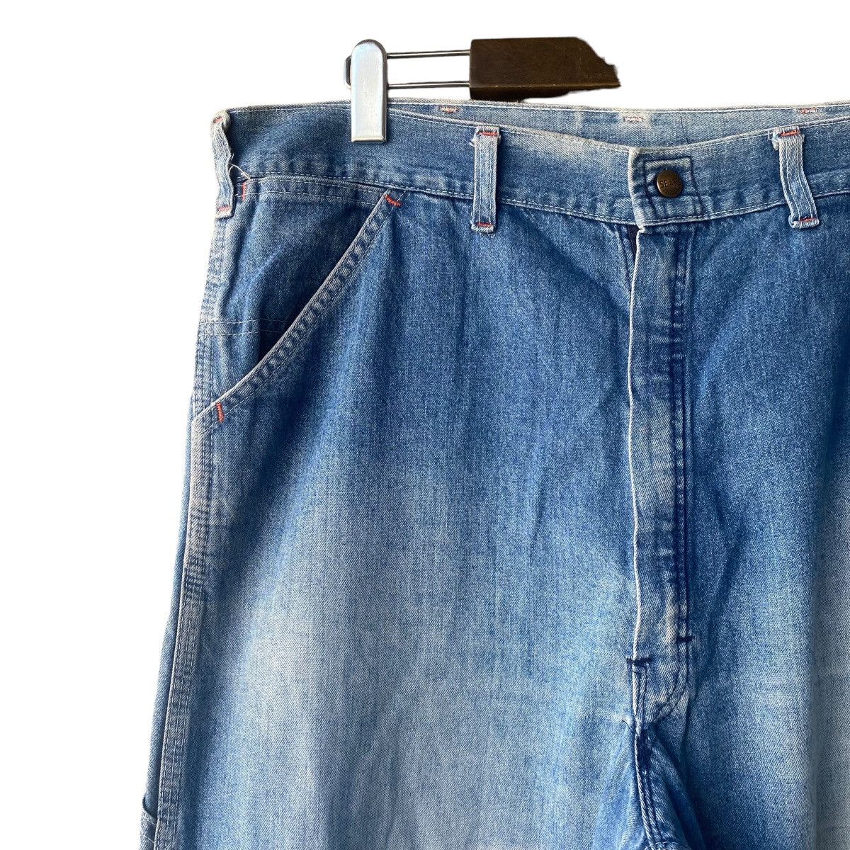 Sears Vintage 70s SEARS Denim Carpenter Work Pant Size US 34 / EU 50 - 4 Thumbnail