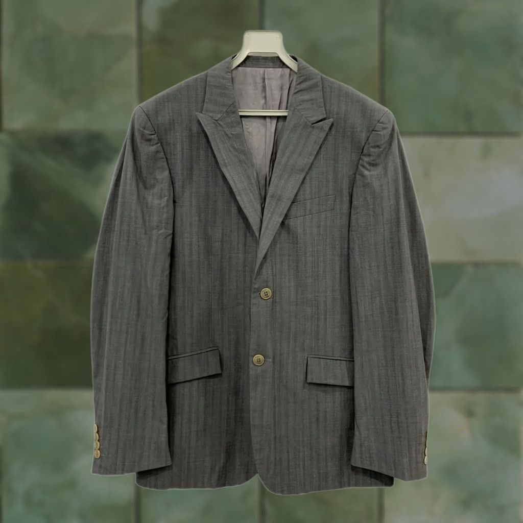 Thierry Mugler Mugler Men’s Capri Blazer / Suit Jacket - 100% Wool Gray, Size IT 52/44 (M), Vintage Size 40R - 1 Thumbnail