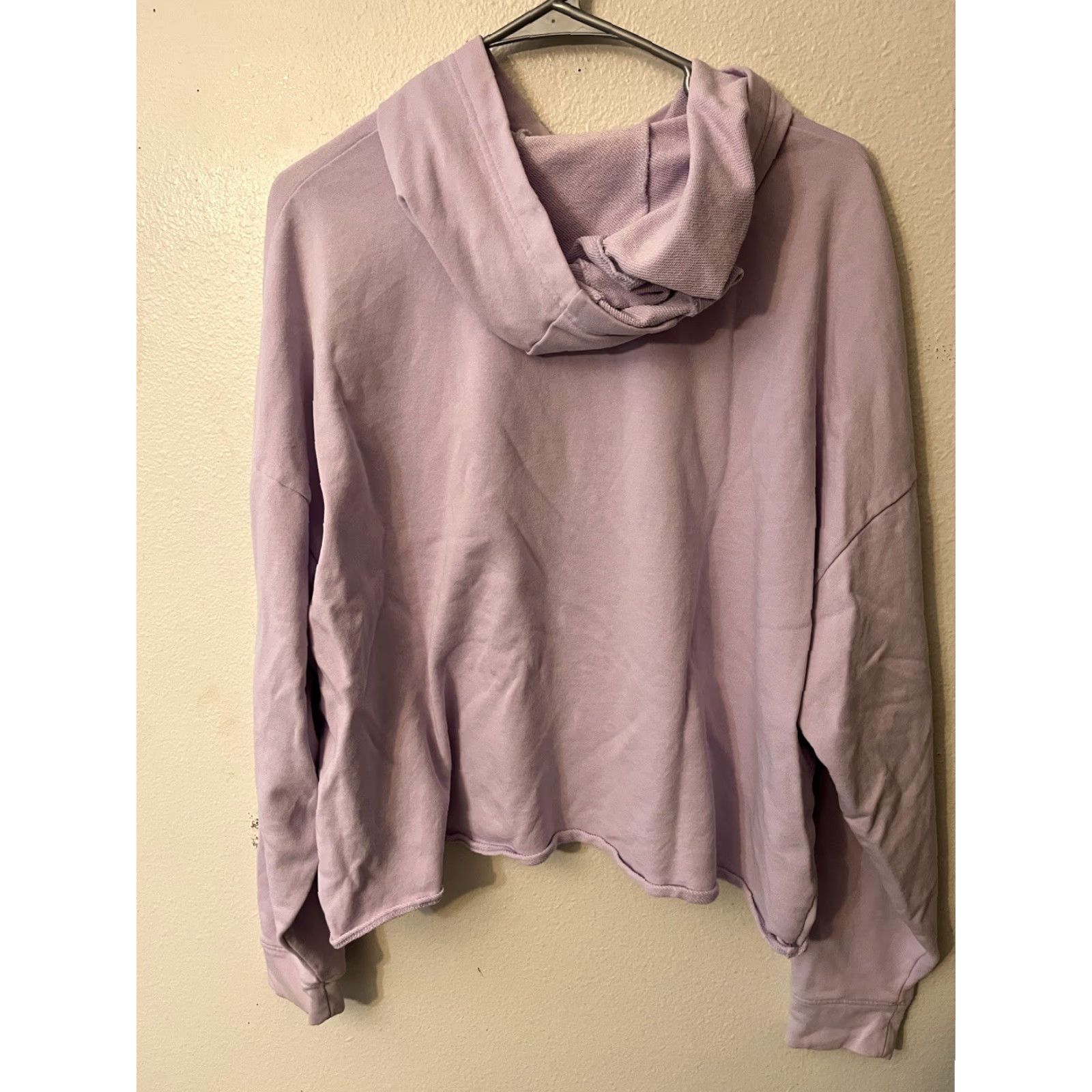 Under Armour Under Armour Fleece Hoodie Women's Medium Purple Logo Cropped Pullover Sweatshirt Size M / US 6-8 / IT 42-44 - 2 Thumbnail