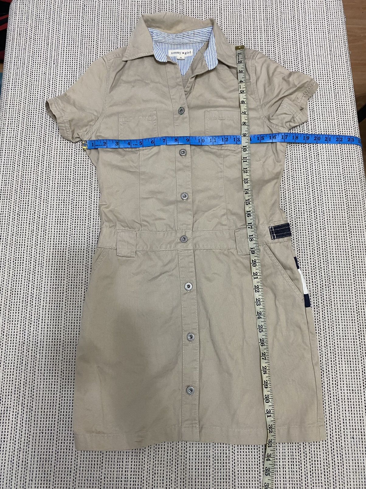 Japanese Brand × Tommy Hilfiger Tommy girl long coat very rare Size M / US 6-8 / IT 42-44 - 16 Thumbnail