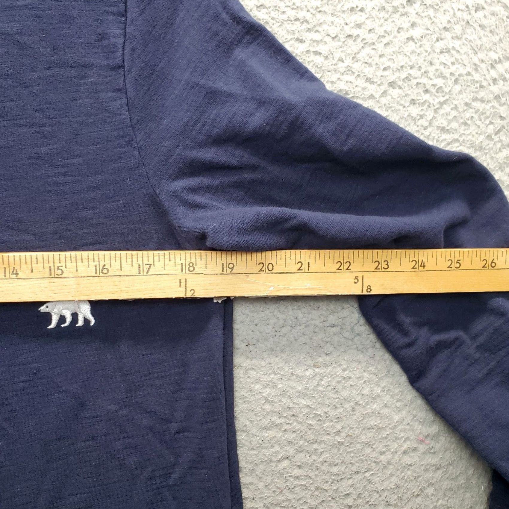 Talbots Talbots Sweatshirt Womens M Navy Knit Embroidered Polar Bear Side Slit Pullover Shirt Womens Size M Navy Embroidered Polar Bear Casual Pullover Size M / US 6-8 / IT 42-44 - 3 Thumbnail