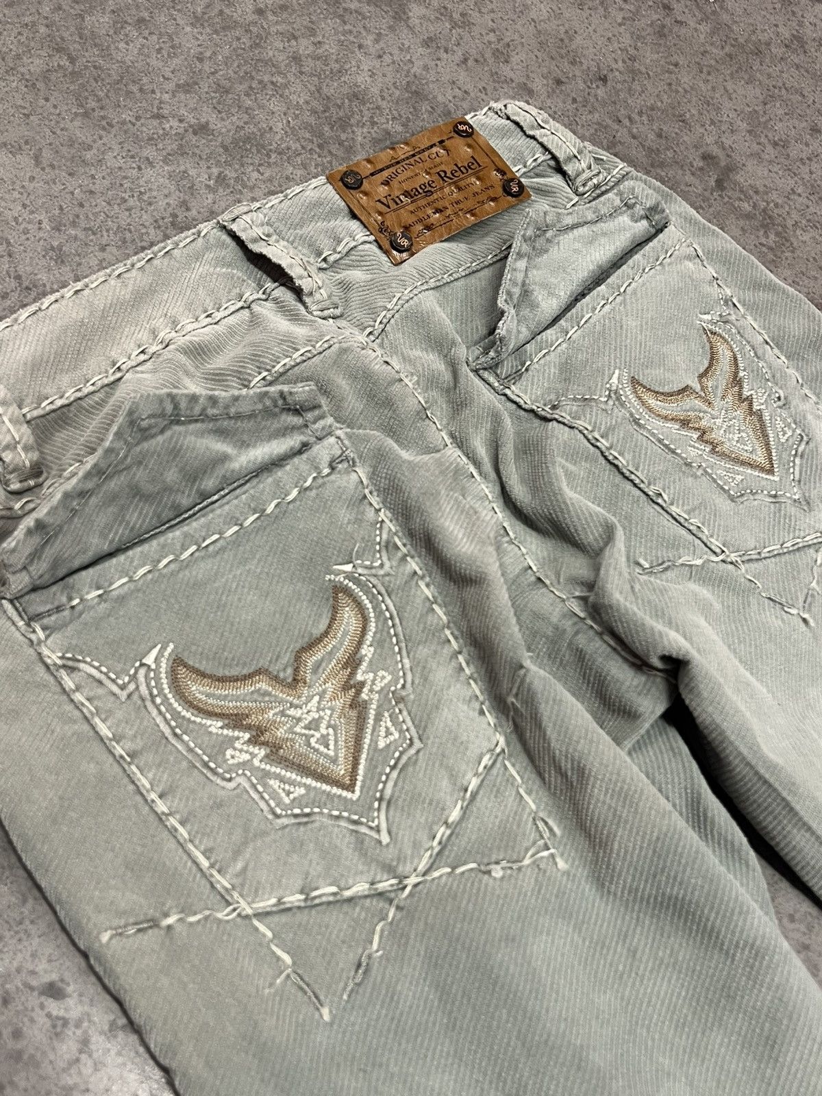 Vintage Y2K 2000's VTG Vintage Rebel USA Streetwear Goth Retro Pants Size 27" / US 4 / IT 40 - 5 Thumbnail