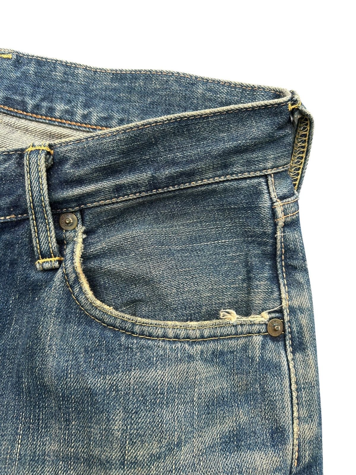Kapital Vintage Edwin 505xx Selvedge Distressed Rusty Denim Jeans 🎌☠️ Size US 30 / EU 46 - 10 Thumbnail