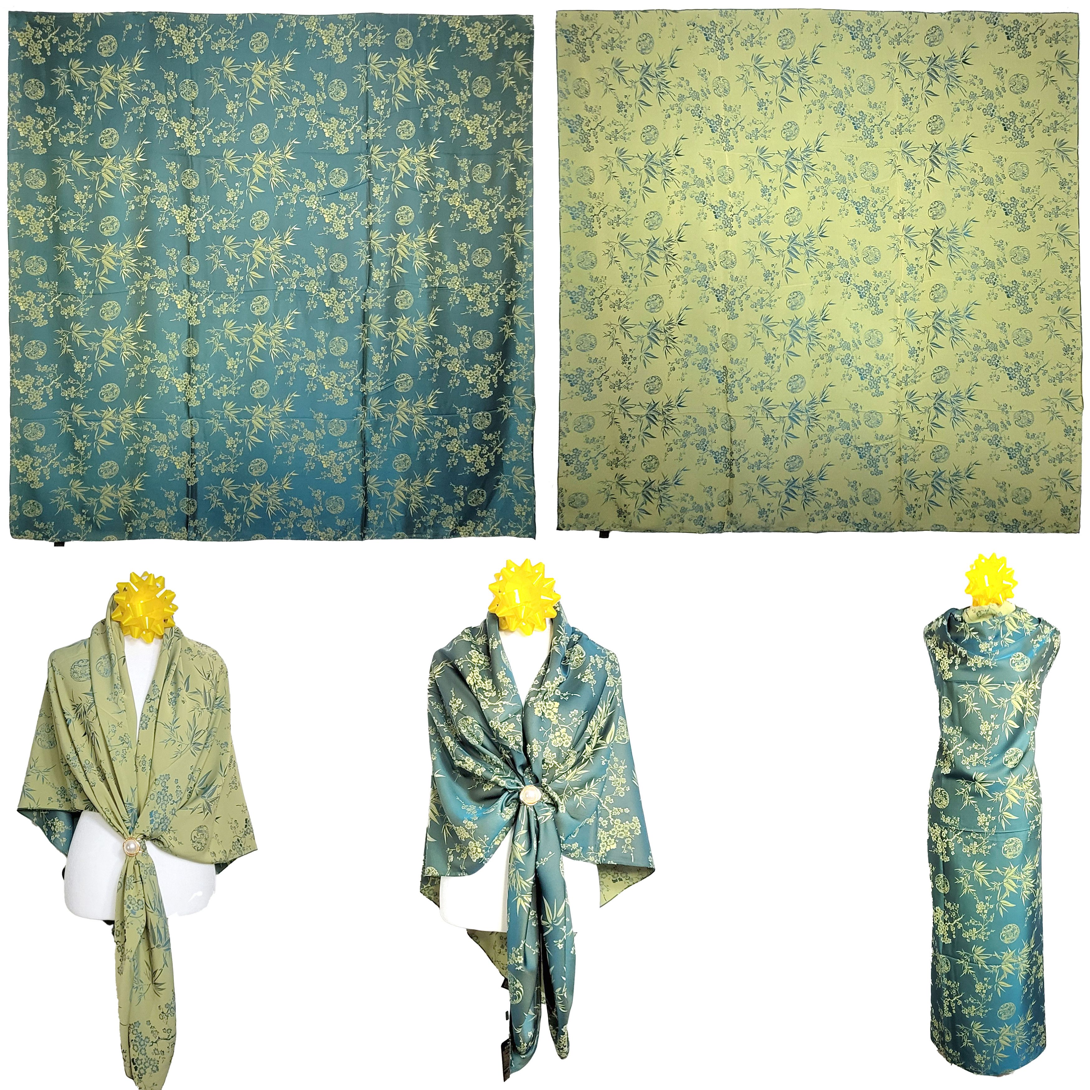 Other NWT Double-Sided Silk Scarf 52"x52" Large Square Wrap 3007 Size ONE SIZE - 1 Thumbnail