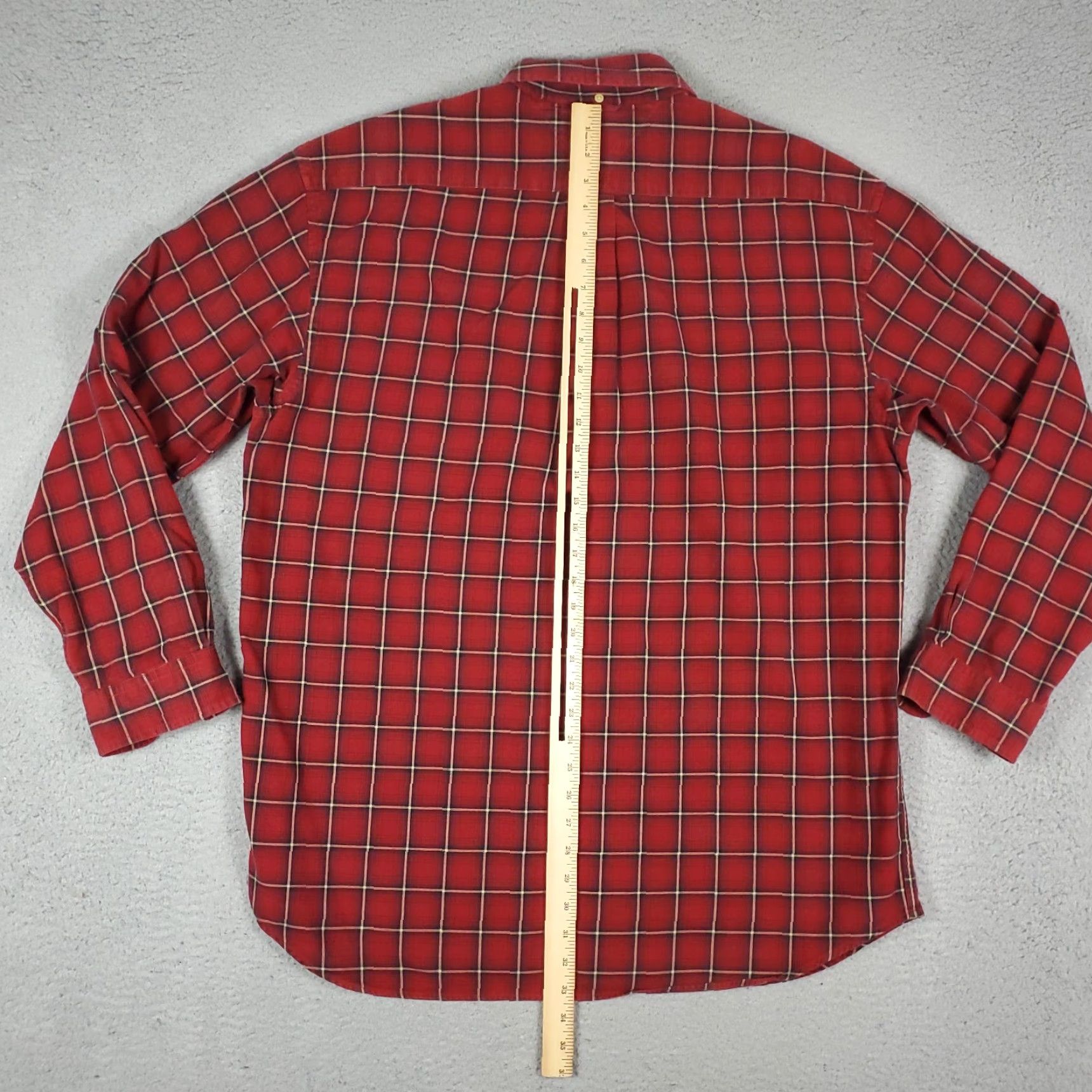 Tommy Hilfiger Tommy Hilfiger Red Plaid Button-Up Shirt Men’s XL Long Sleeve Regular Fit Casual Classic Size US XL / EU 56 / 4 - 6 Thumbnail