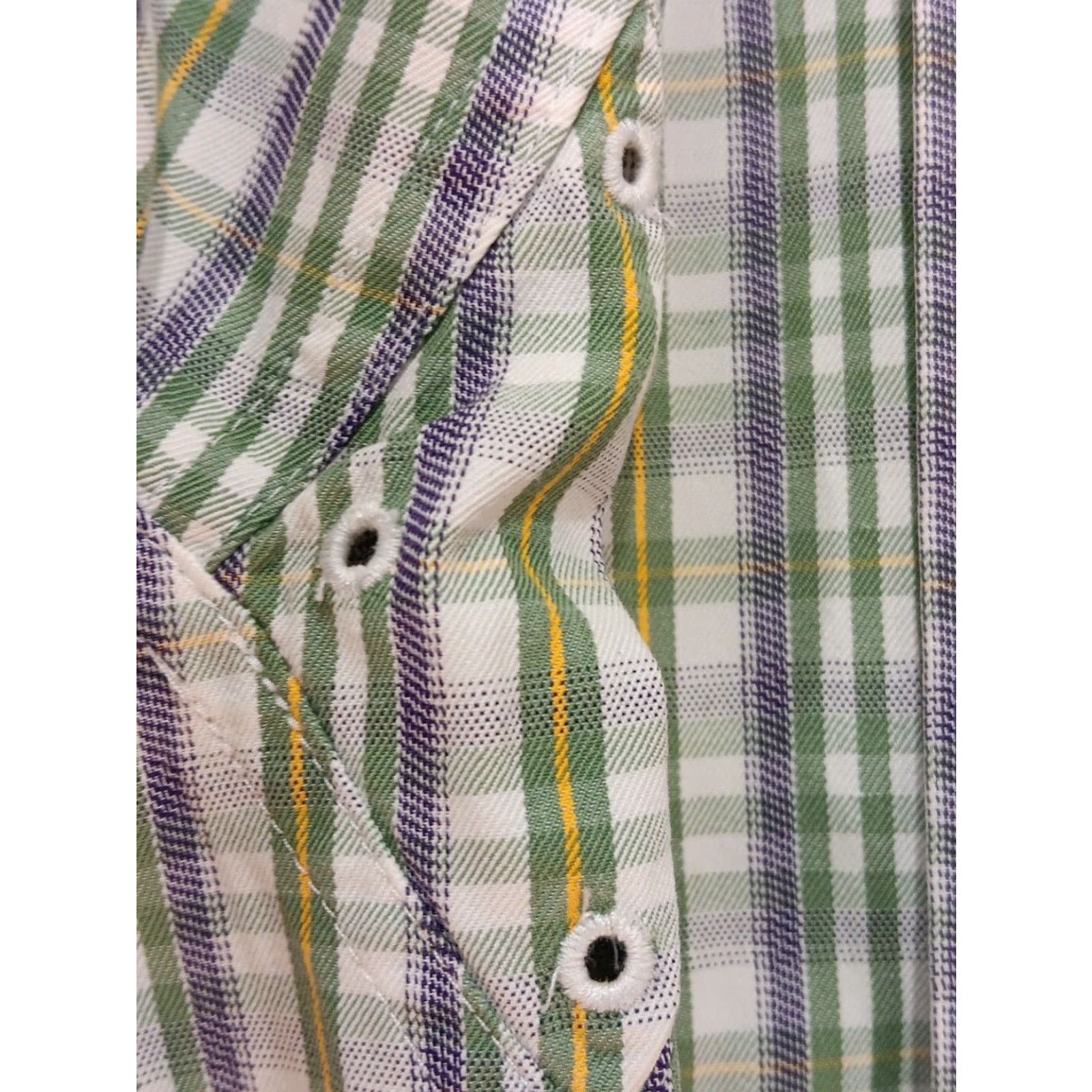 Ariat Ariat Pro Series Shirt Button-Up XL Plaid Green White Blue Long Sleeve Collared Western Casual Workwear Men Mens Size US XL / EU 56 / 4 - 7 Thumbnail