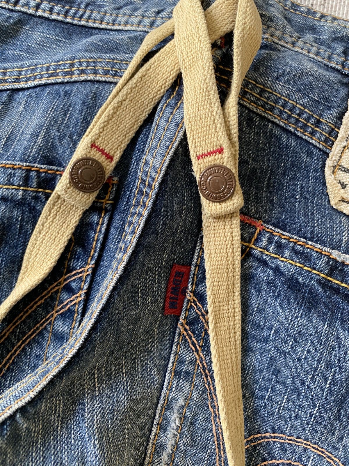 Japanese Brand Edwin 503 Japan Distressed Flare Denim Size US 30 / EU 46 - 15 Thumbnail