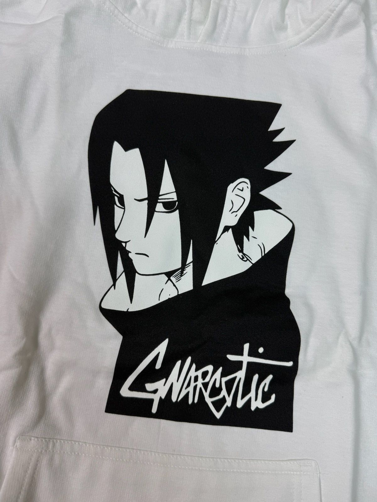 Glo Gang × Gnarcotic Gnarcotic Naruto Sasuke Hoodie White Medium Size US M / EU 48-50 / 2 - 4 Thumbnail