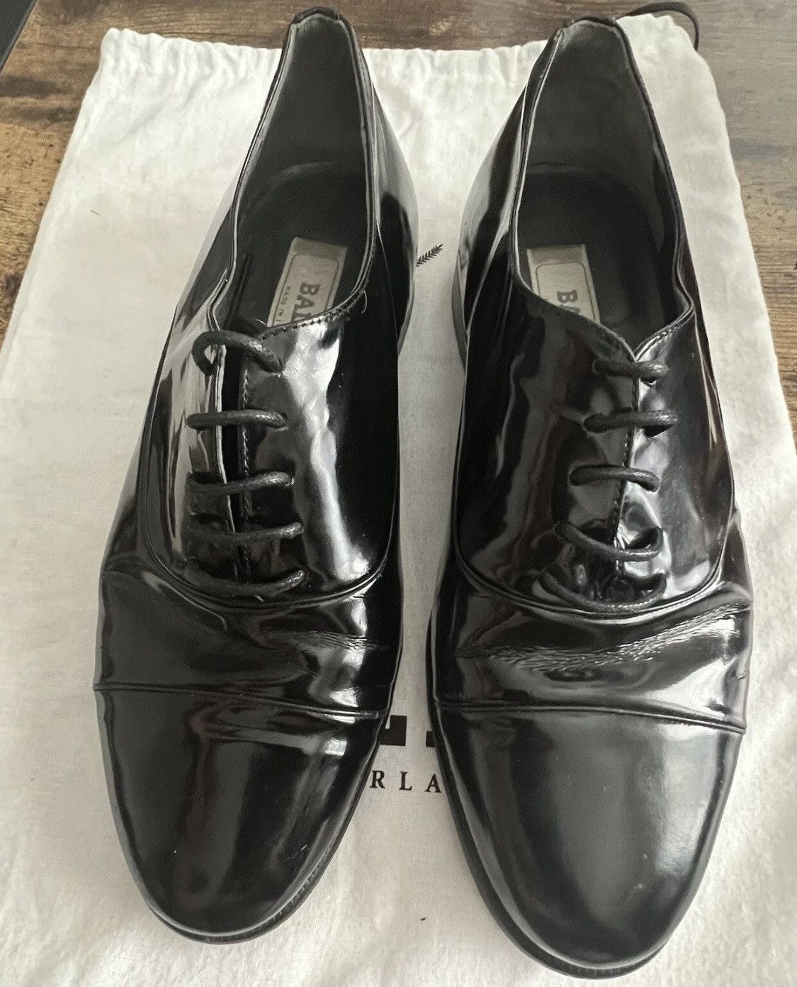 Bally Bally Black Cap Toe Oxford Leather Shoes Made in Italy Size US 6.5 / EU 39-40 - 1 Thumbnail