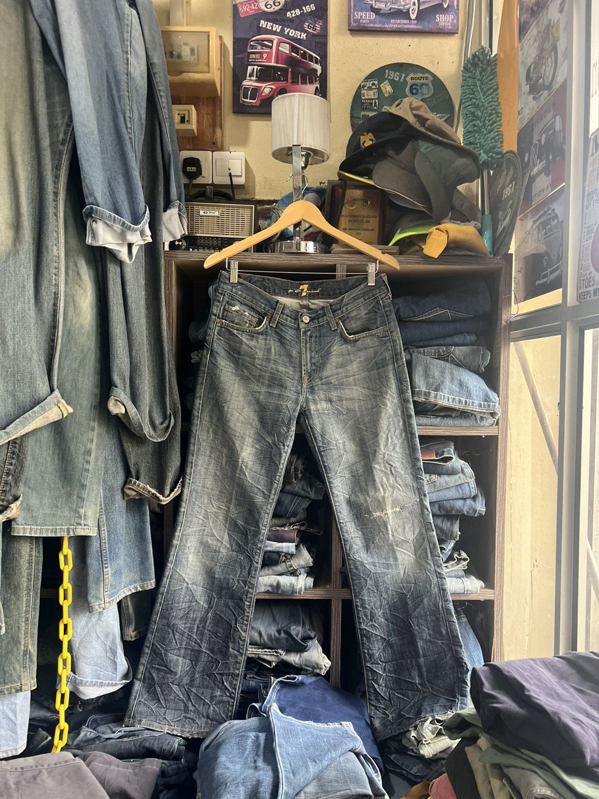 🔥Vintage 7 For All Mankind Distressed Denim