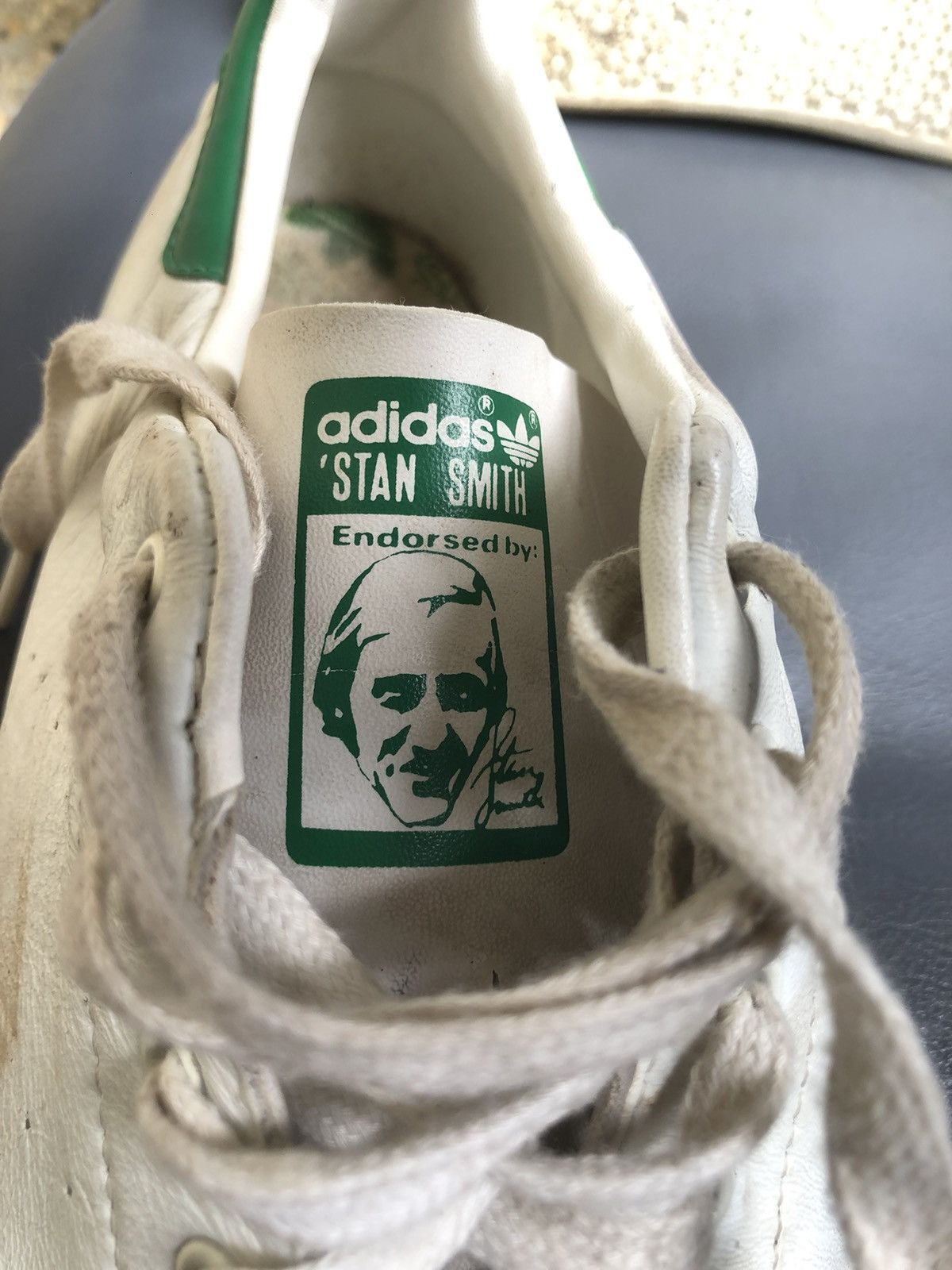 Adidas VTG 90’s ADIDAS Stan Smith White Men’s Sneakers Sz US 12.5 Size US 12.5 / EU 45-46 - 16 Thumbnail