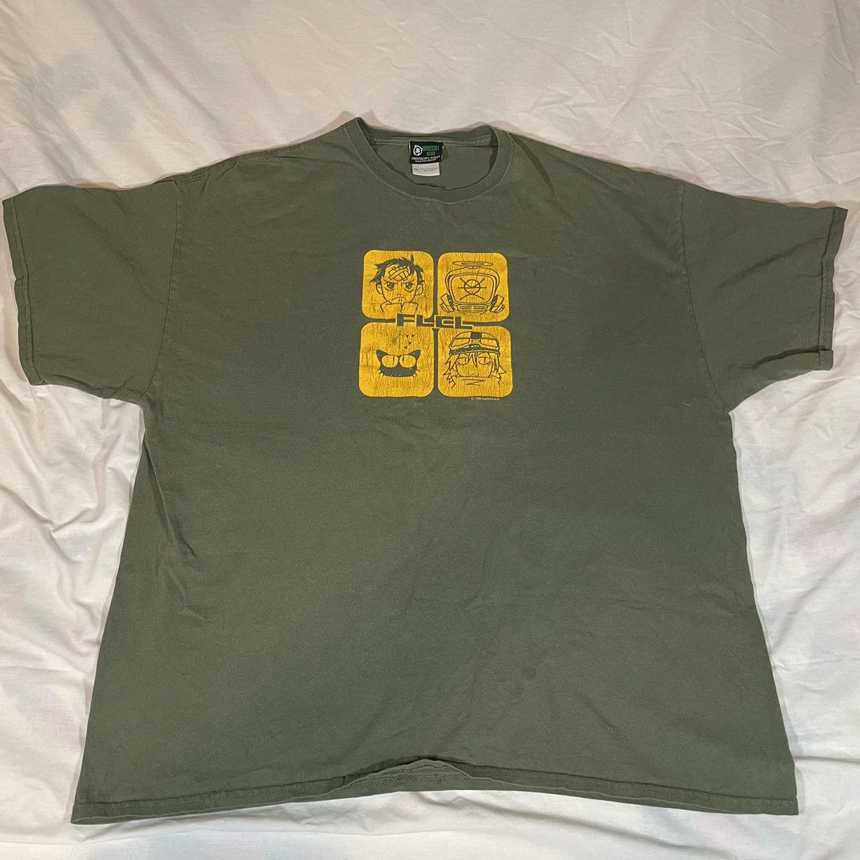 Image of Vintage Flcl Fooly Cooly Anime Tshirt Size Xxl in Green, Men's