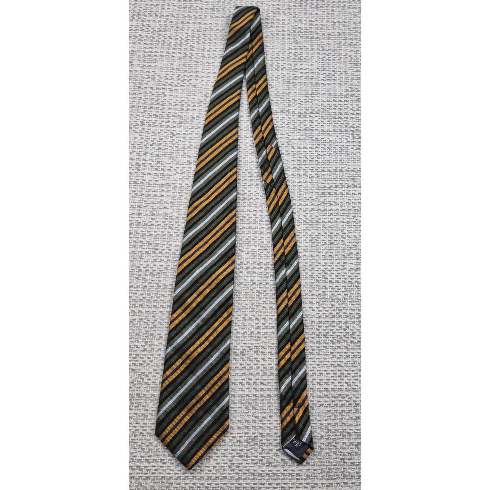 Karl Lagerfeld Lagerfeld Tie Mens One Size Multicolor Diagonal Stripe Silk Woven Necktie Size ONE SIZE - 2 Thumbnail