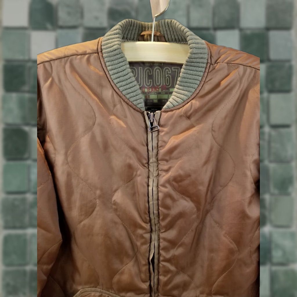Polo Ralph Lauren VINTAGE RALPH LAUREN POLO JEANS JACKET BROWN FLEECE LINING SZ MEDIUM Bomber Jacket Mens M Brown 90s Size US M / EU 48-50 / 2 - 1 Thumbnail