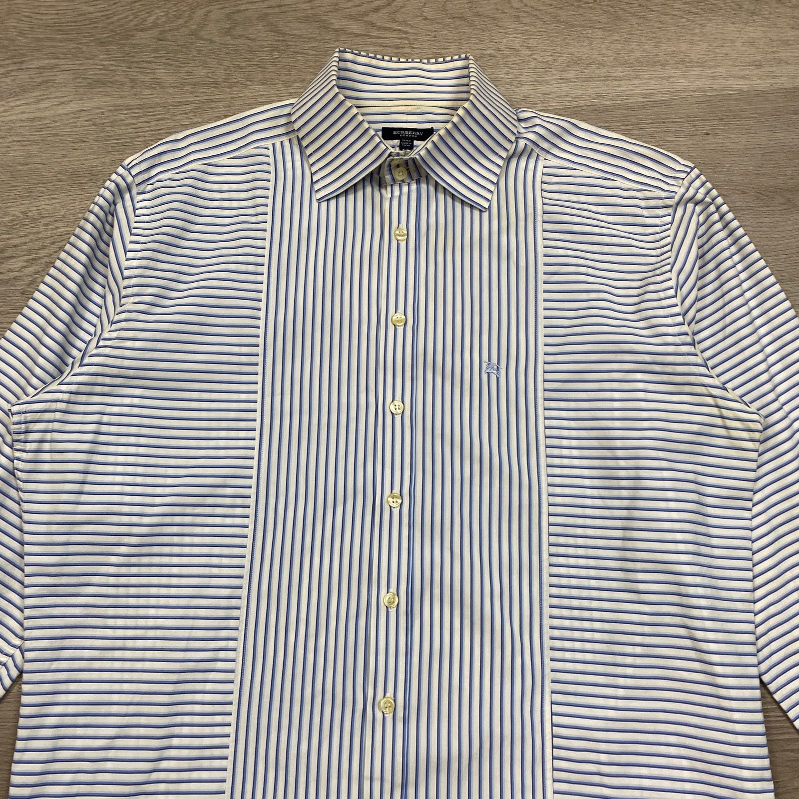 Burberry Burberry London Striped Long Sleeve Button Up Shirt Men's 43 Size US XXL / EU 58 / 5 - 2 Thumbnail