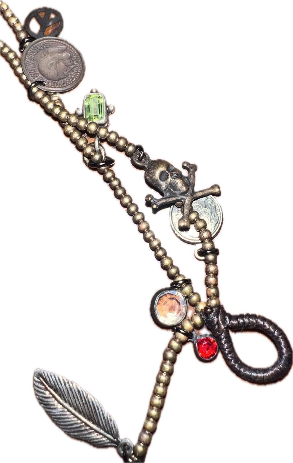 Gunda Gunda charms bracelet brass beaded vkei Size ONE SIZE - 3 Thumbnail