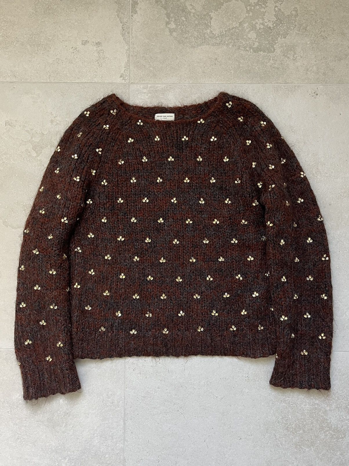 Dries Van Noten FW13 Stone Embroidered Knit Size US S / EU 44-46 / 1 - 1 Thumbnail
