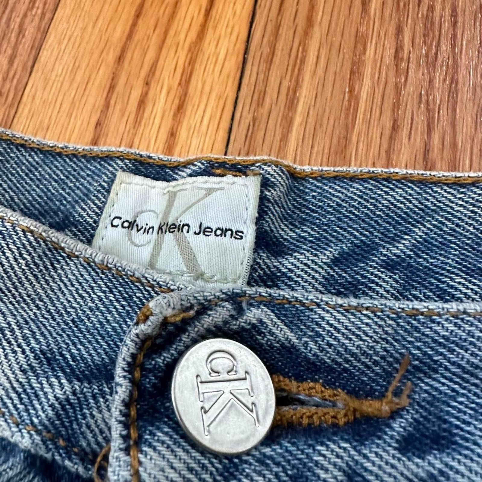 Calvin Klein × Vintage Vintage Calvin Klein Jeans Denim Cut Off Shorts size 32” Size 32" / US 10 / IT 46 - 5 Thumbnail