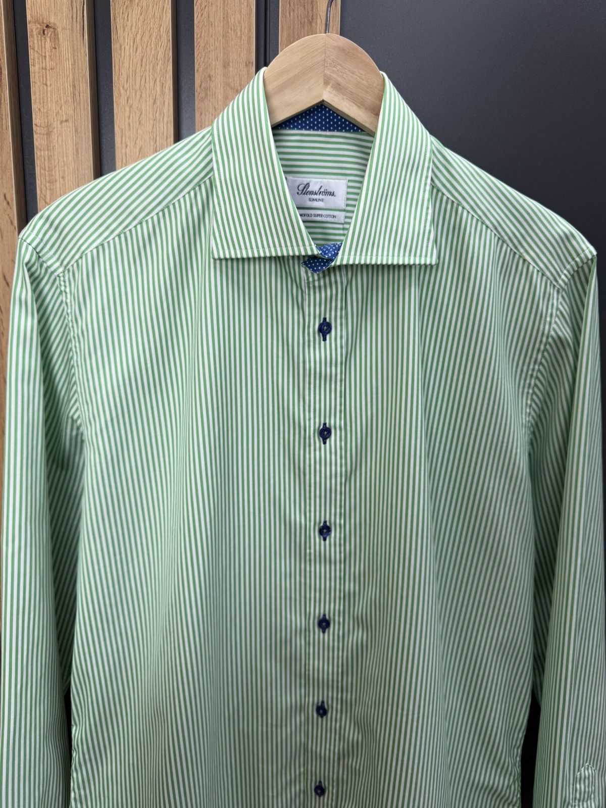 Other Stenstroms Slimline Striped Shirt Men’s Size 41/16 Size US L / EU 52-54 / 3 - 2 Thumbnail