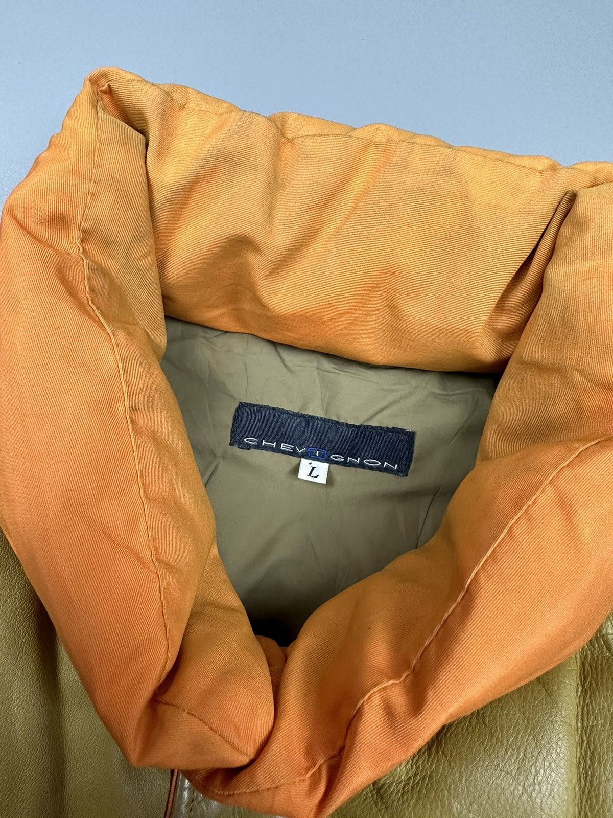 Chevignon × Vintage Vintage Chenignon Leather Puffer Vests Size US L / EU 52-54 / 3 - 6 Thumbnail