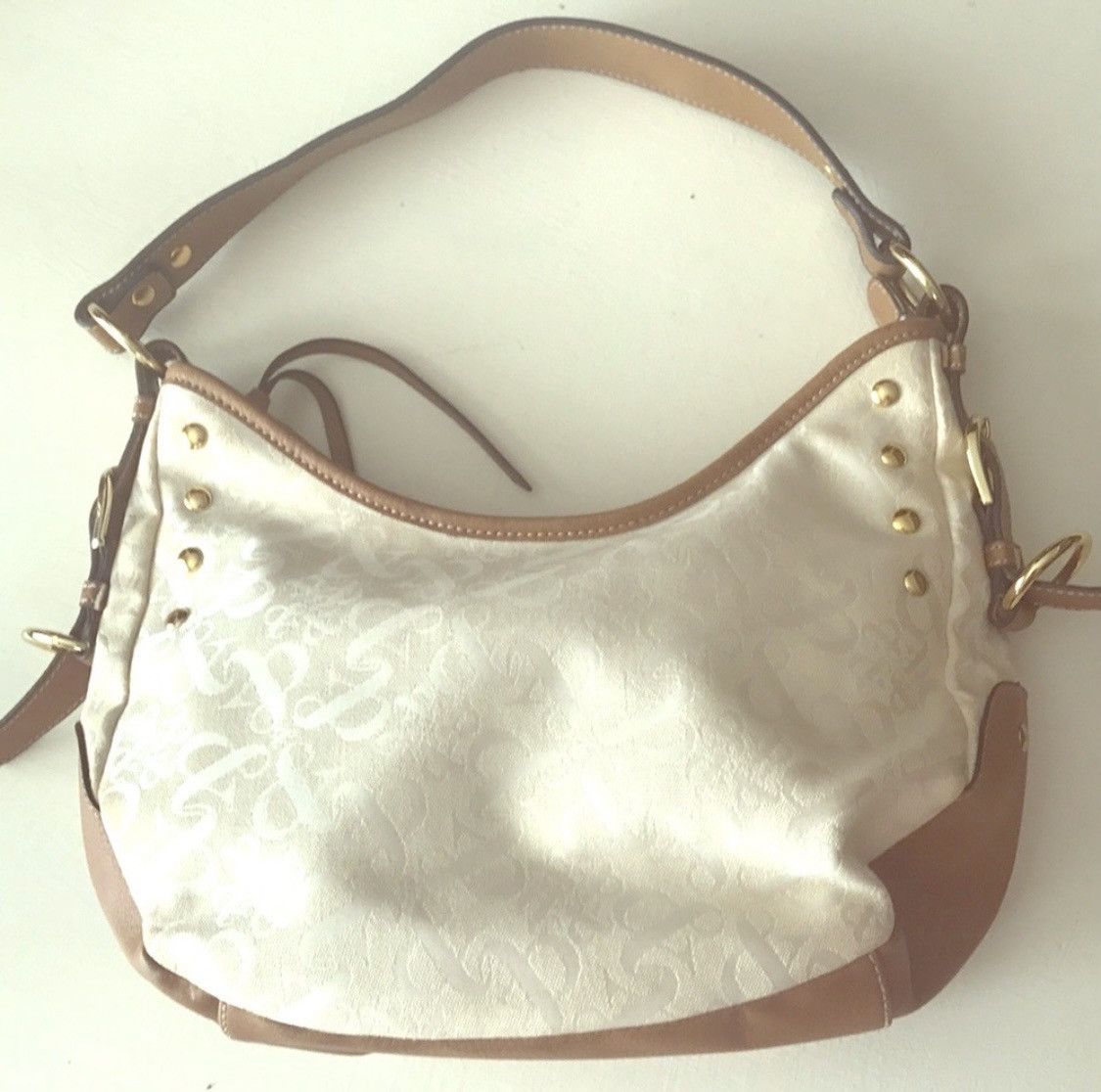 Style & Co STYLE & CO LEATHER EMBROIDERED HAND BAG Size ONE SIZE - 2 Thumbnail