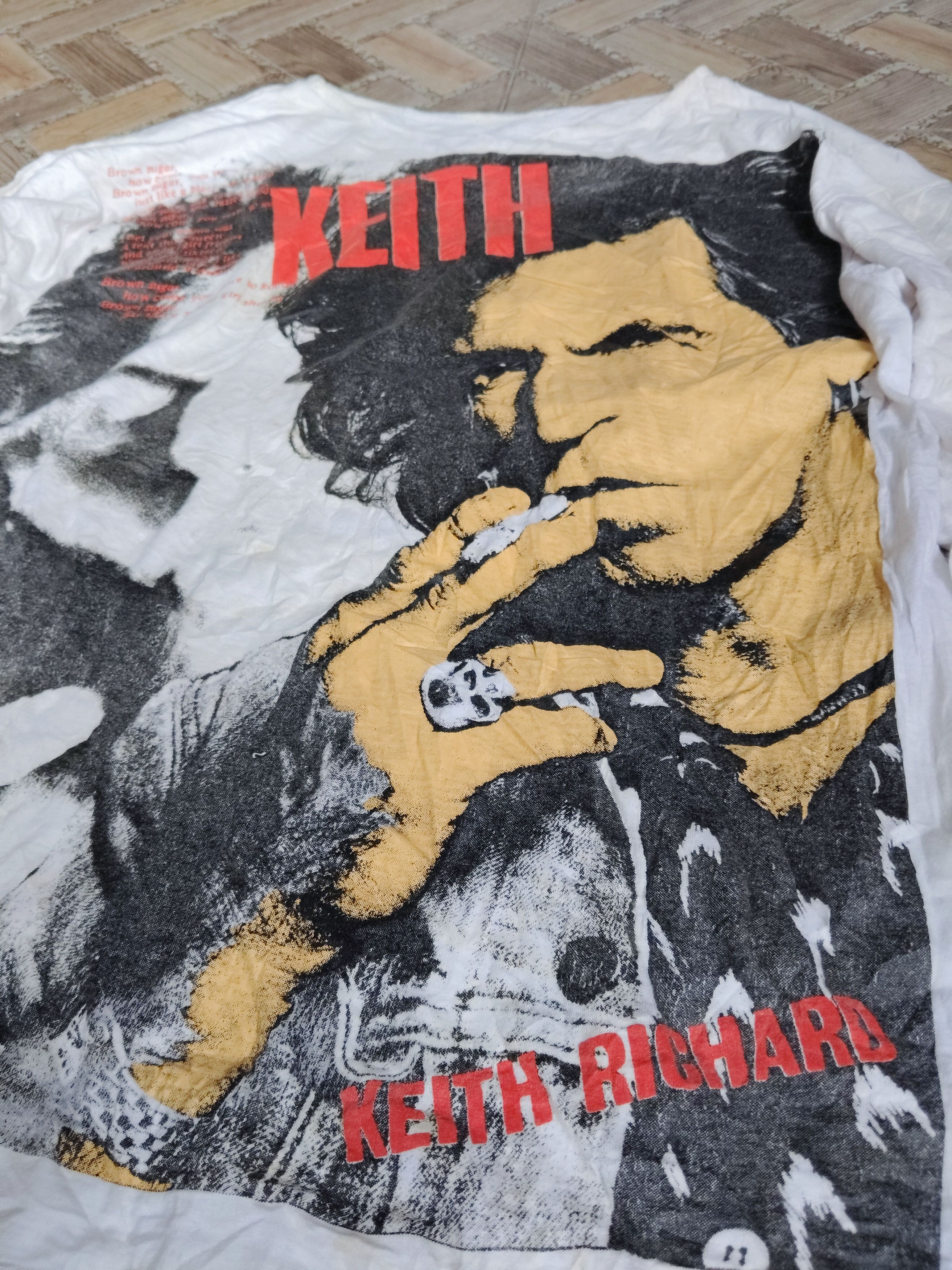 Band Tees Vtg bootleg Keith Ricardo rolling Stones tee Size US M / EU 48-50 / 2 - 2 Thumbnail