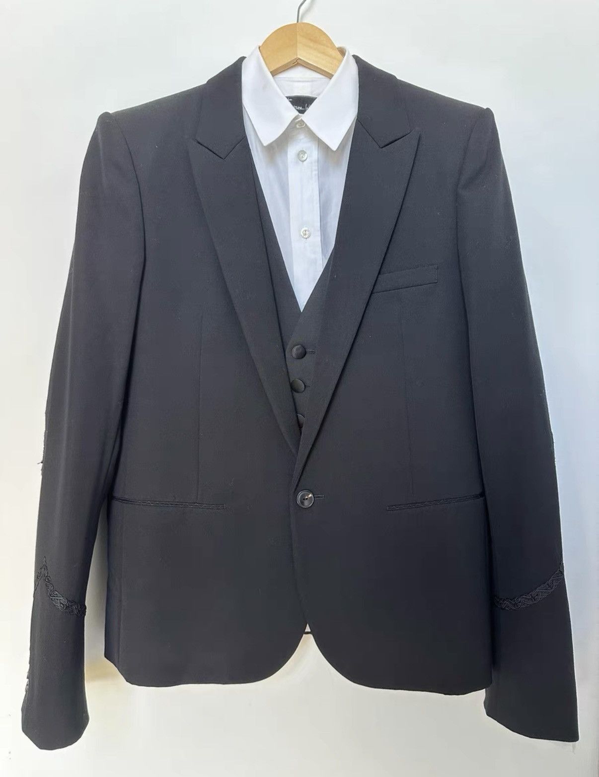 Number (N)ine Number (N)ine 06AW Noir Peaked Lapel Blazer Size US L / EU 52-54 / 3 - 7 Thumbnail