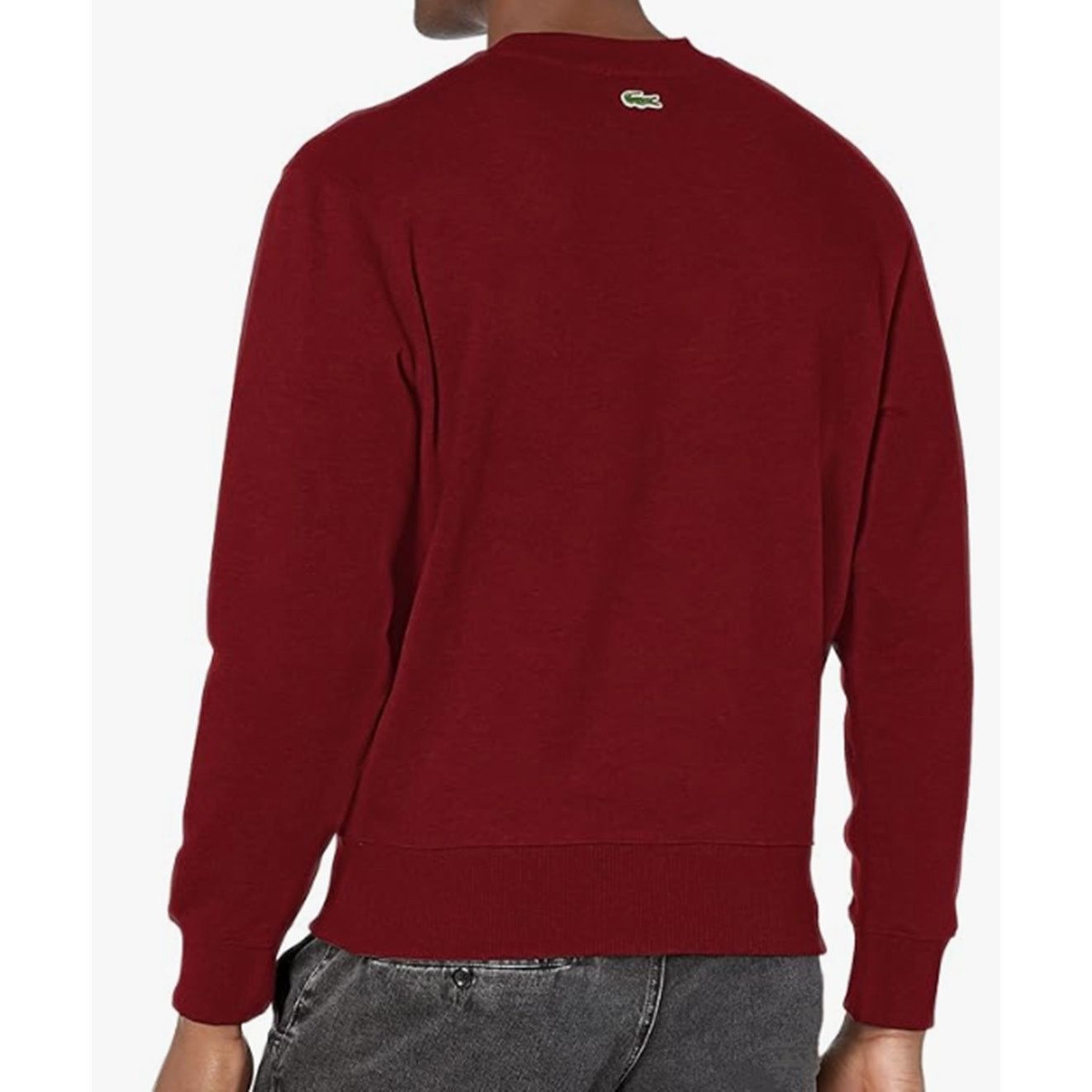 Lacoste Lacoste Men's Long Sleeve Large Croc Sweatshirt Red XL Size US XL / EU 56 / 4 - 3 Thumbnail