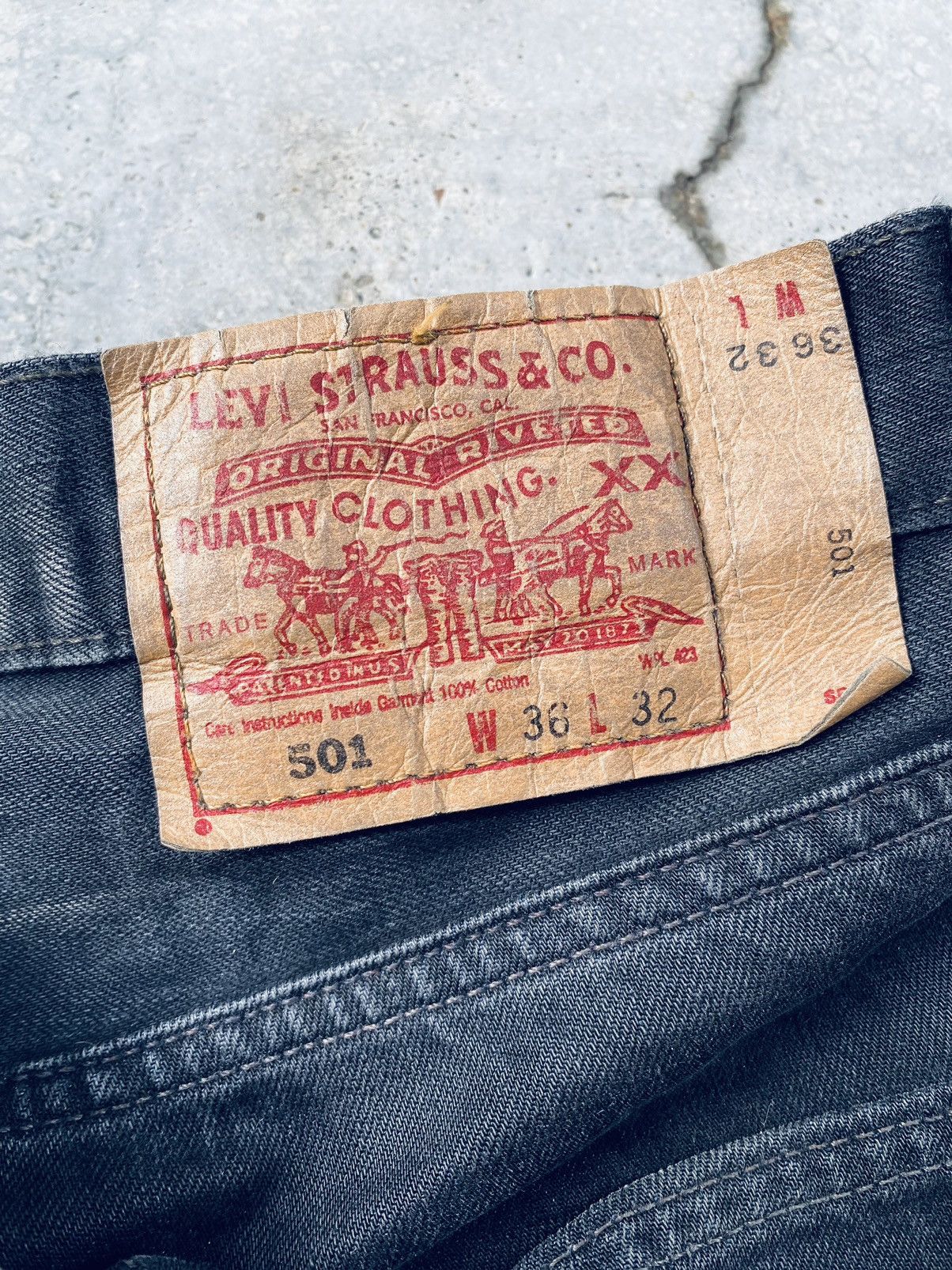 Levi's Vintage 90s Levis 501 Luster Denim Pants Size US 36 / EU 52 - 12 Thumbnail