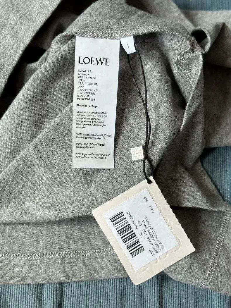 Loewe loewe Gray embroidered logo short sleeve 2506-Nextarrow Size US L / EU 52-54 / 3 - 4 Thumbnail