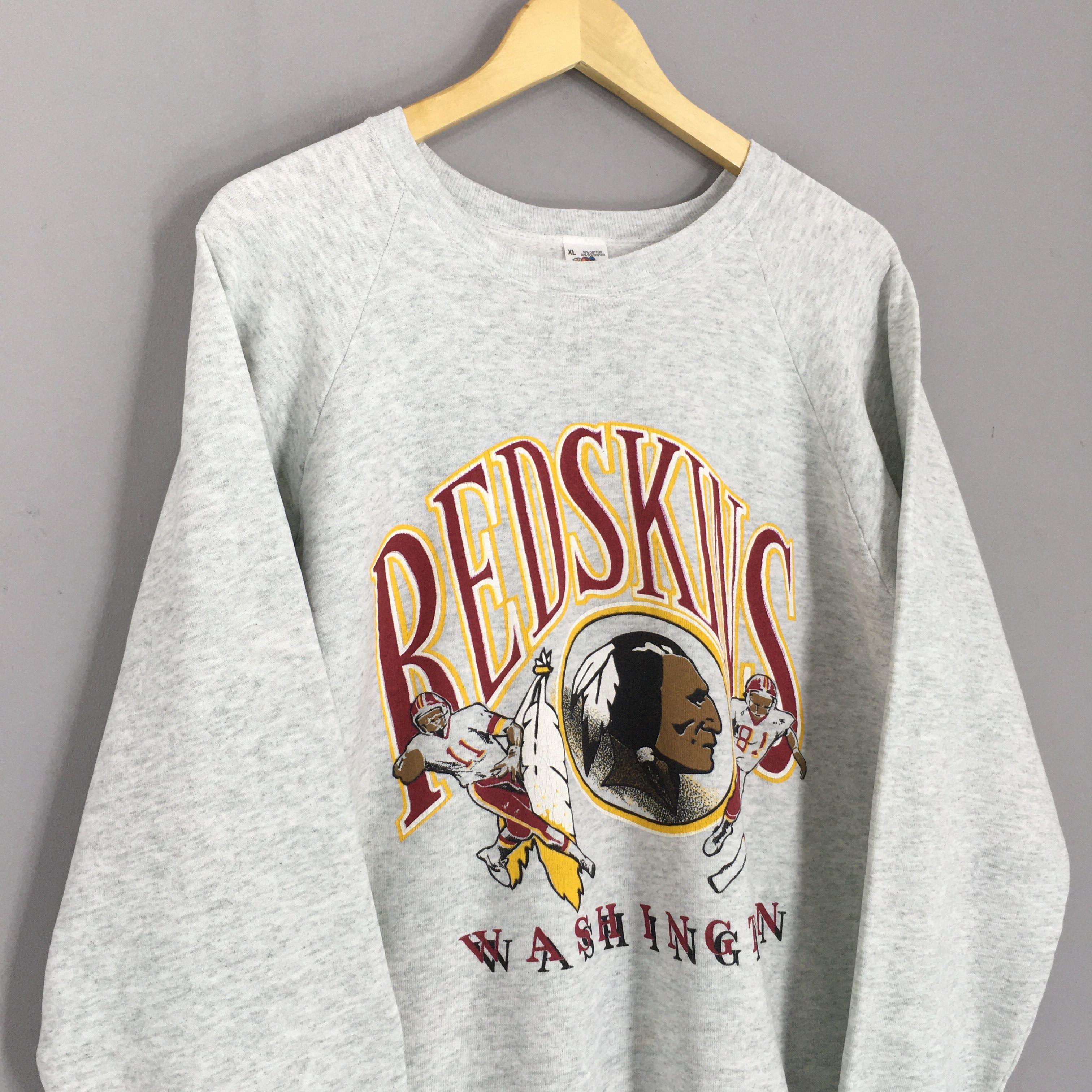 NFL × Vintage Vintage 90s Washington Redskins NFL Sweatshirt XLarge Size US XL / EU 56 / 4 - 3 Thumbnail