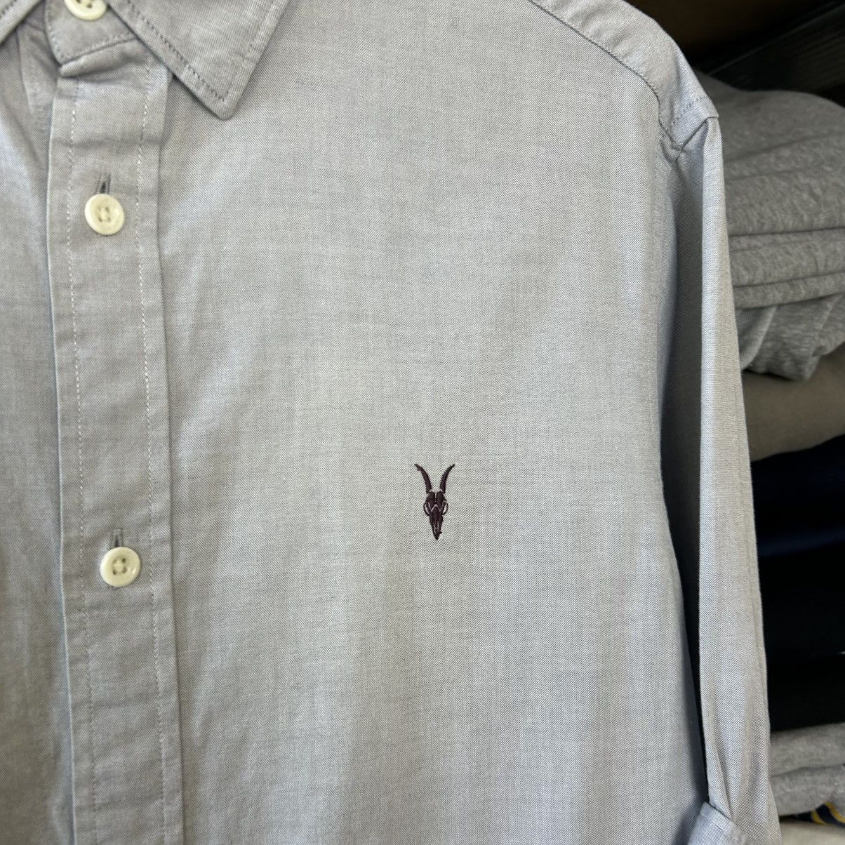 Allsaints Designer Allsaints Small Logo Basic Button Up shirt size S Size US S / EU 44-46 / 1 - 3 Thumbnail