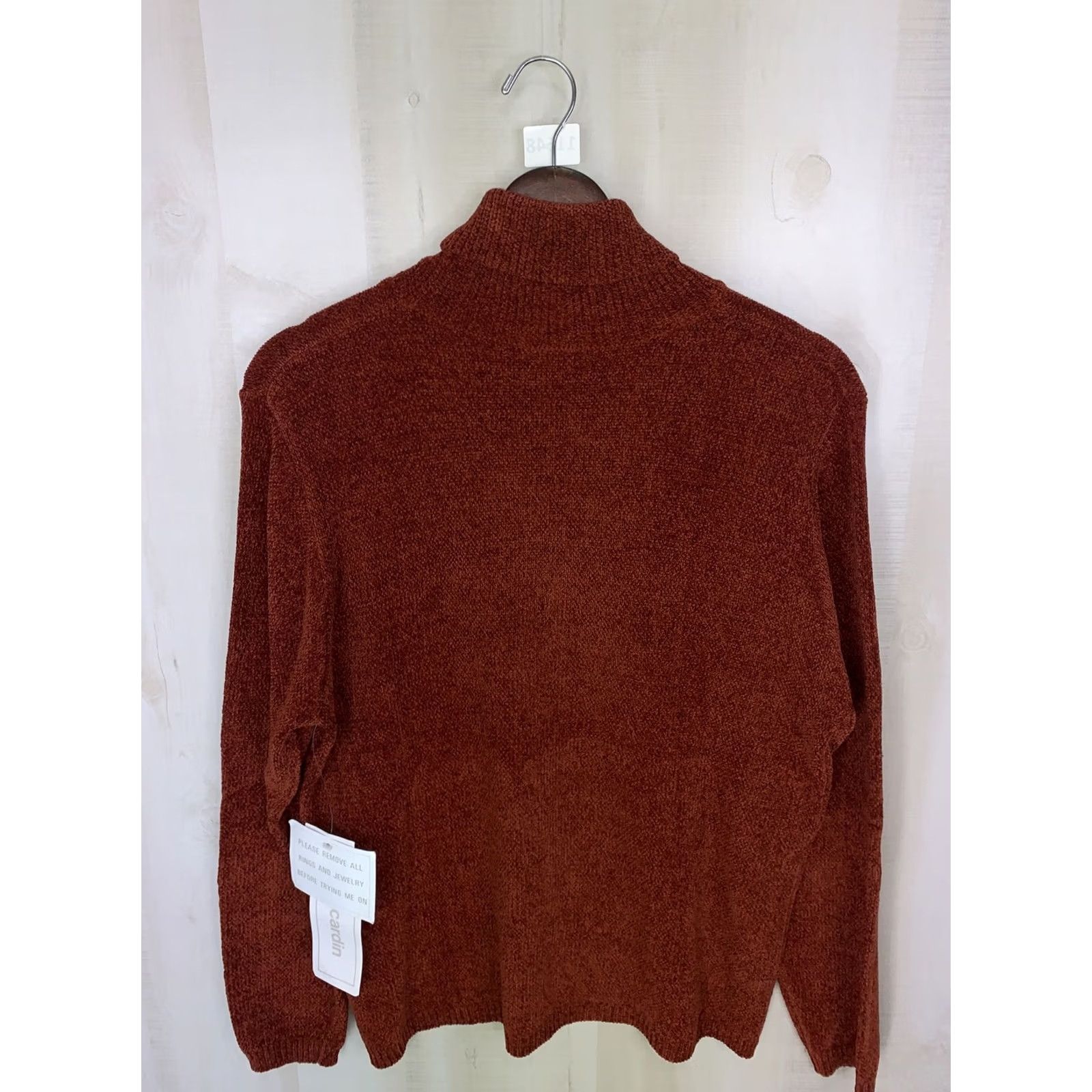 Pierre Cardin Pierre Cardin Pumpkin Orange Chanille Turtle Neck Sweater Womens XL NWT-11648 Size XL / US 12-14 / IT 48-50 - 7 Thumbnail