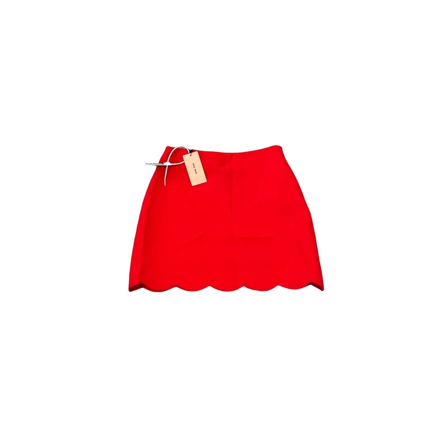 Miu Miu Miu Miu Scalloped Hem Mini Skirt Size 40 Size 27" / US 4 / IT 40 - 1 Thumbnail
