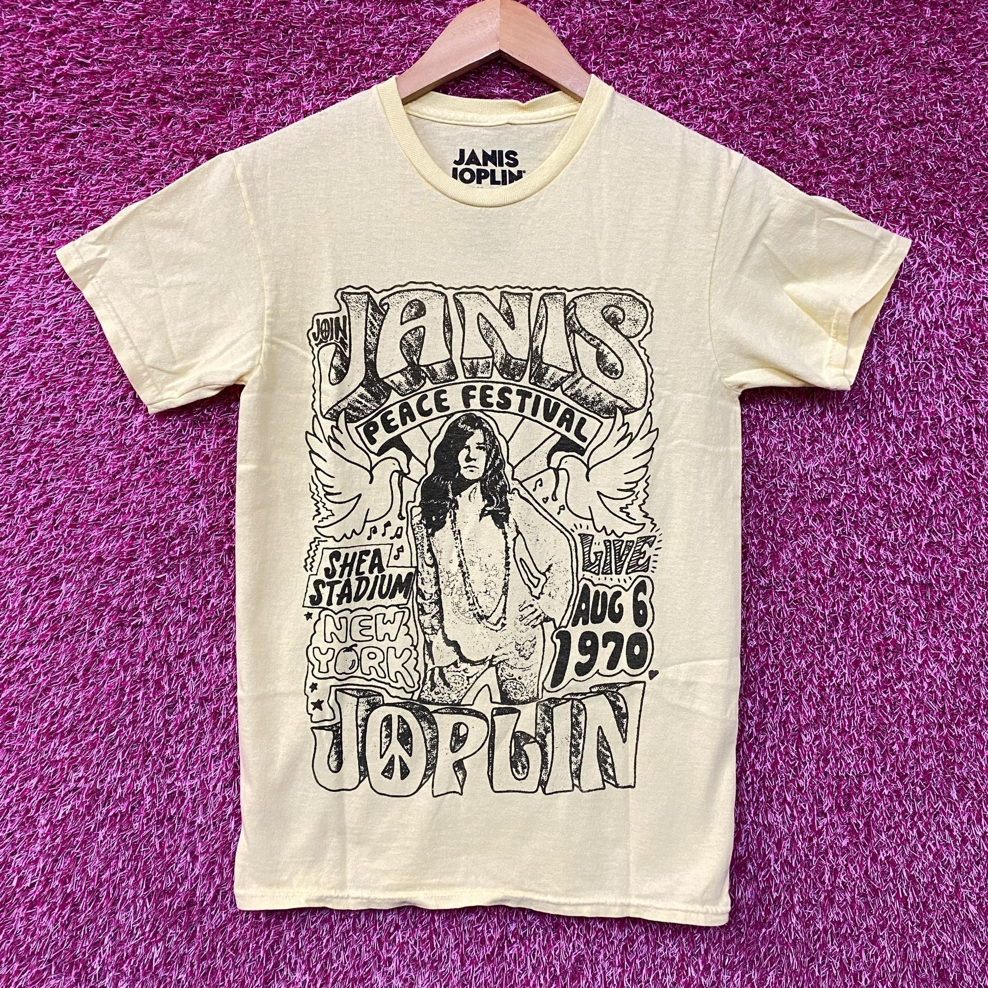 Junk Food Janis Joplin Peace Festival Shea Stadium '70 T-Shirt Extra S Size US XS / EU 42 / 0 - 1 Thumbnail
