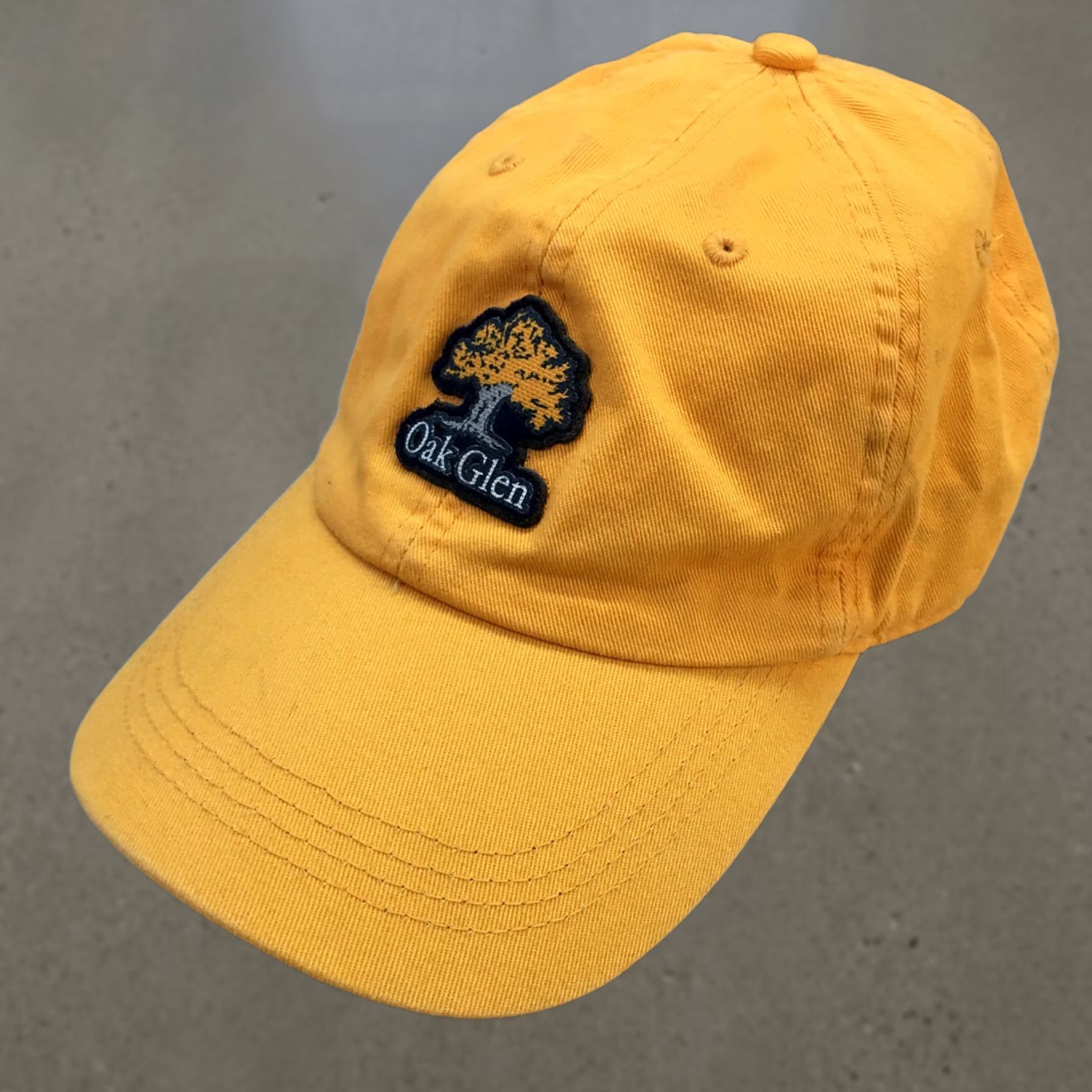 Vintage Ahead Oak Glen Baseball Cap Hat Extreme Fit One Size Yellow Embroidered Mens Size ONE SIZE - 1 Thumbnail