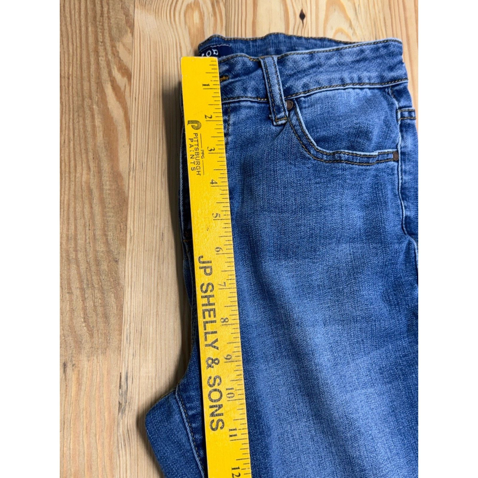 Izod Izod Pants Womens 10 Blue Denim Jeans Straight Stretch Size 32" / US 10 / IT 46 - 8 Thumbnail