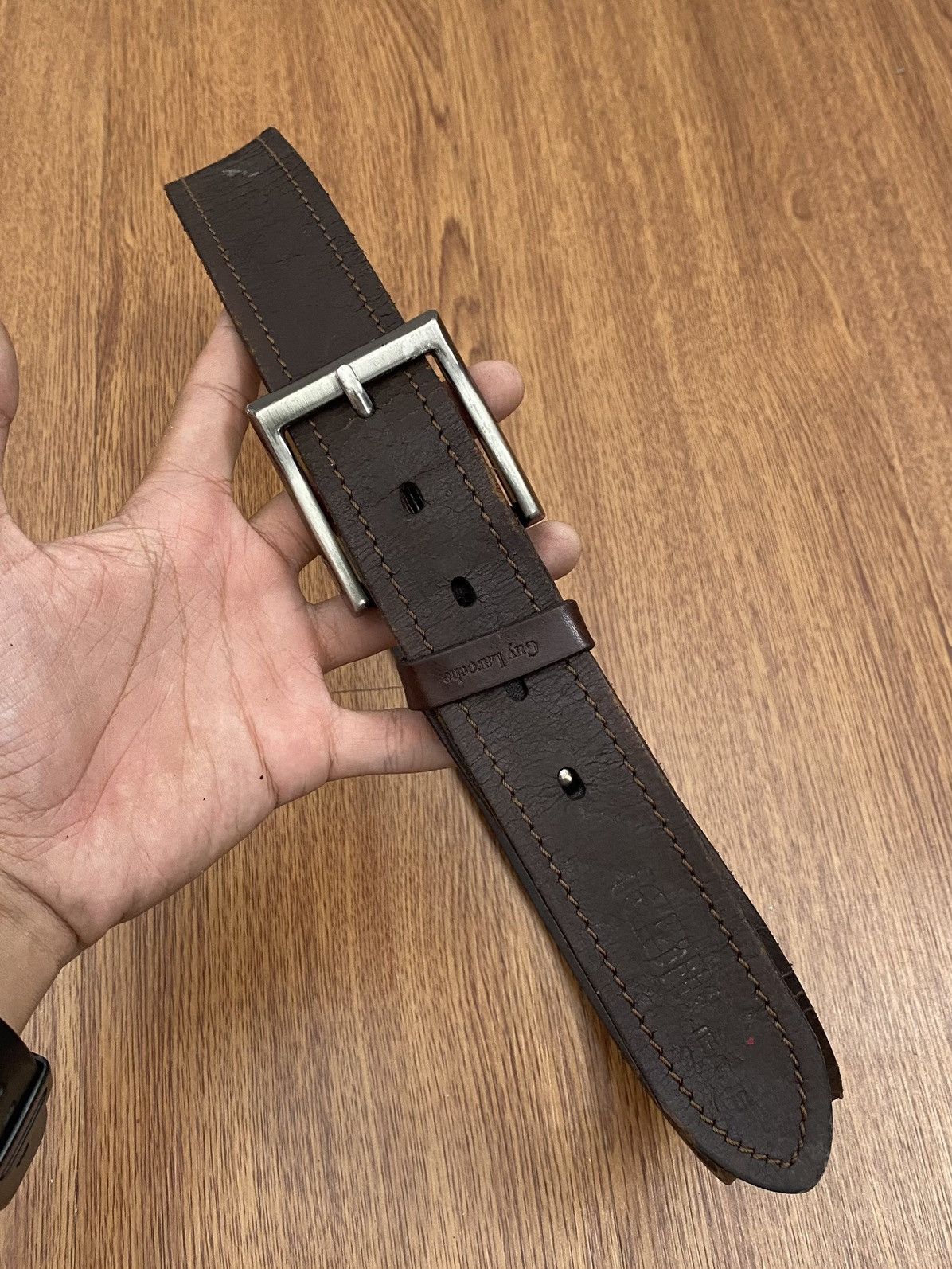 Guy Laroche × If Six Was Nine × Le Grande Bleu (L.G.B.) Vintage Guy laroche leather belt Size ONE SIZE - 3 Thumbnail